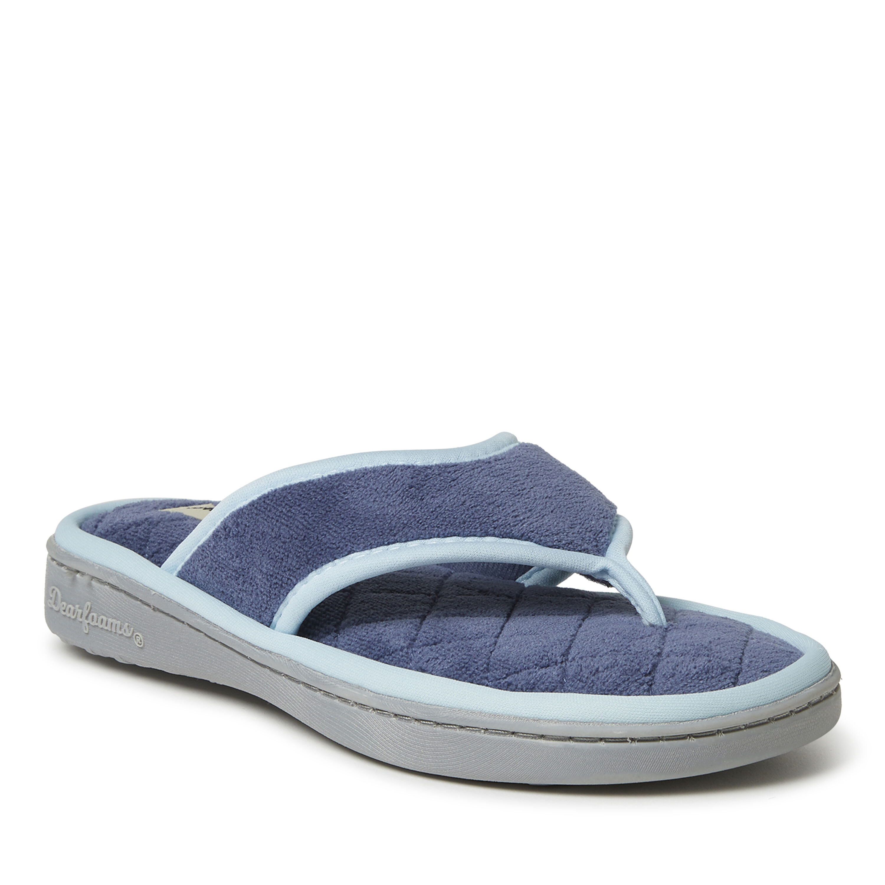 Dearfoams women's df terry thong slipper on sale