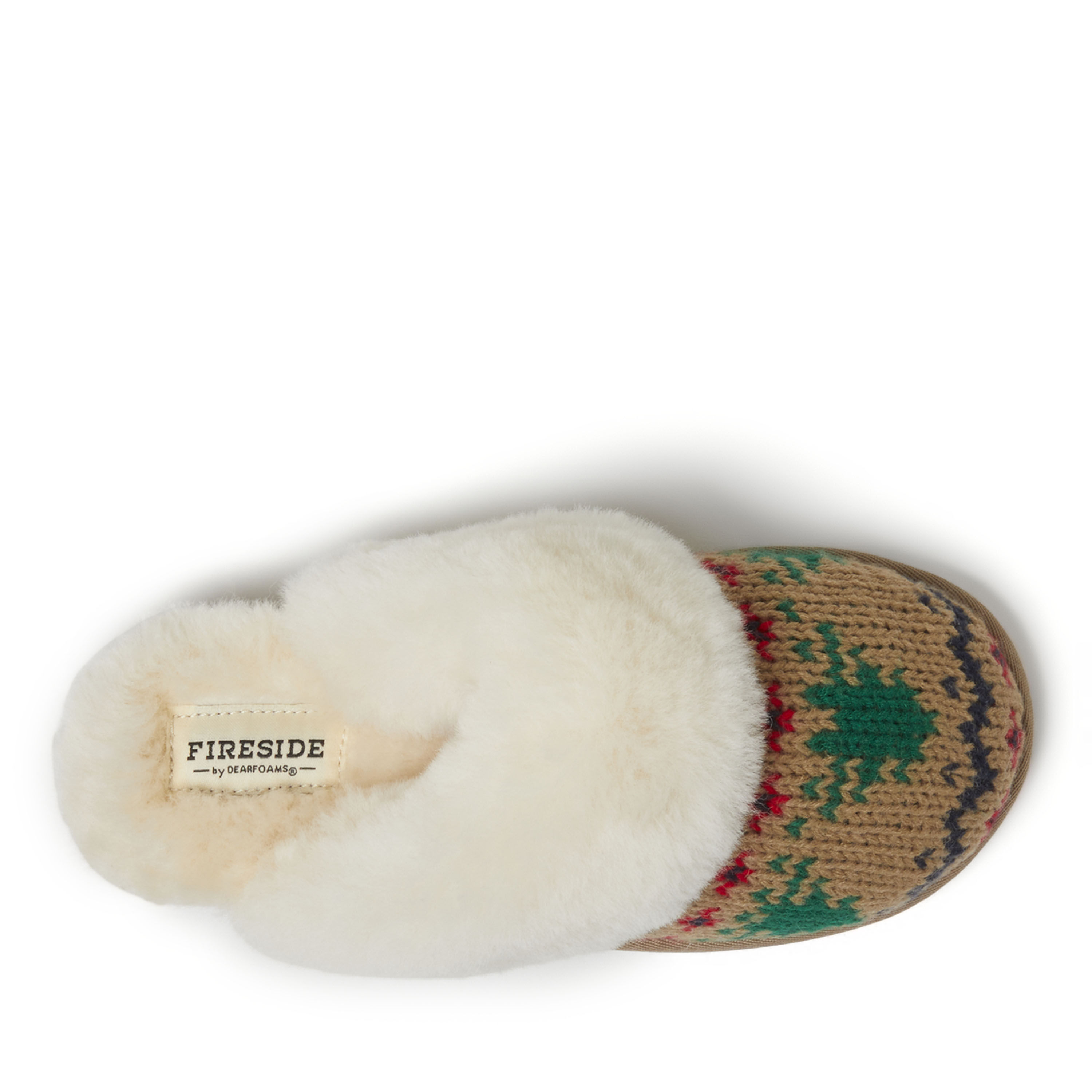 Women's Fireside by Dearfoams Sydney Holiday Fairisle Scuff