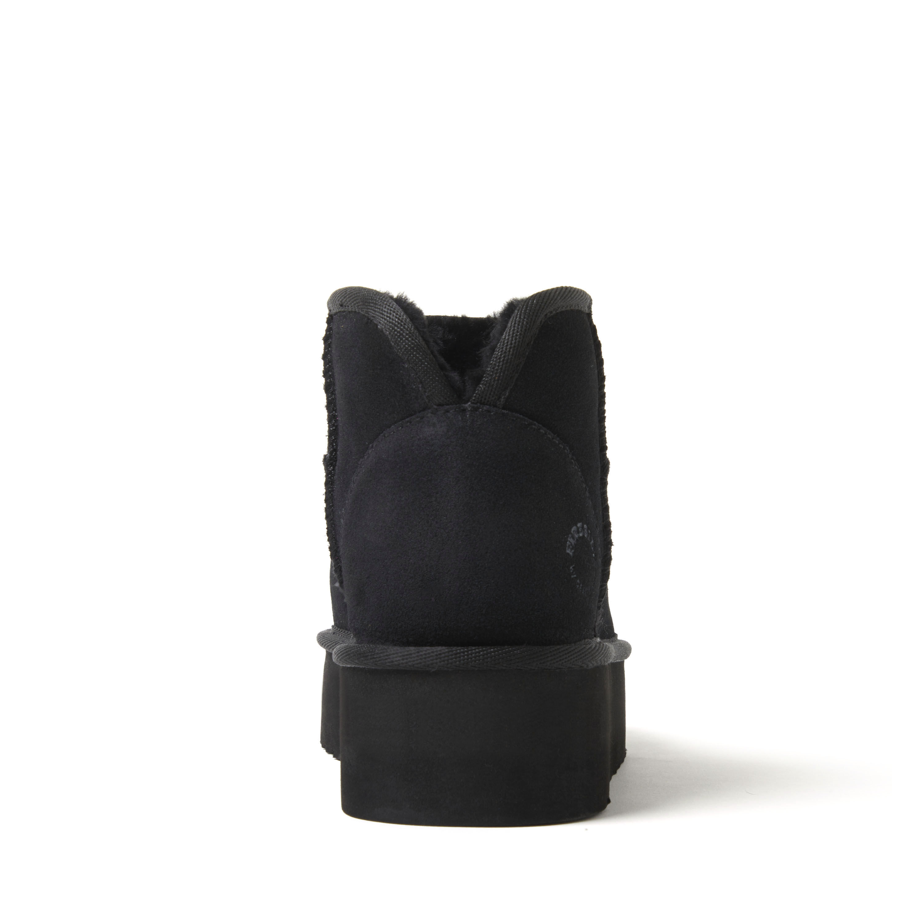 Women's Fireside by Dearfoams Kingston Genuine Shearling Platform Bootie