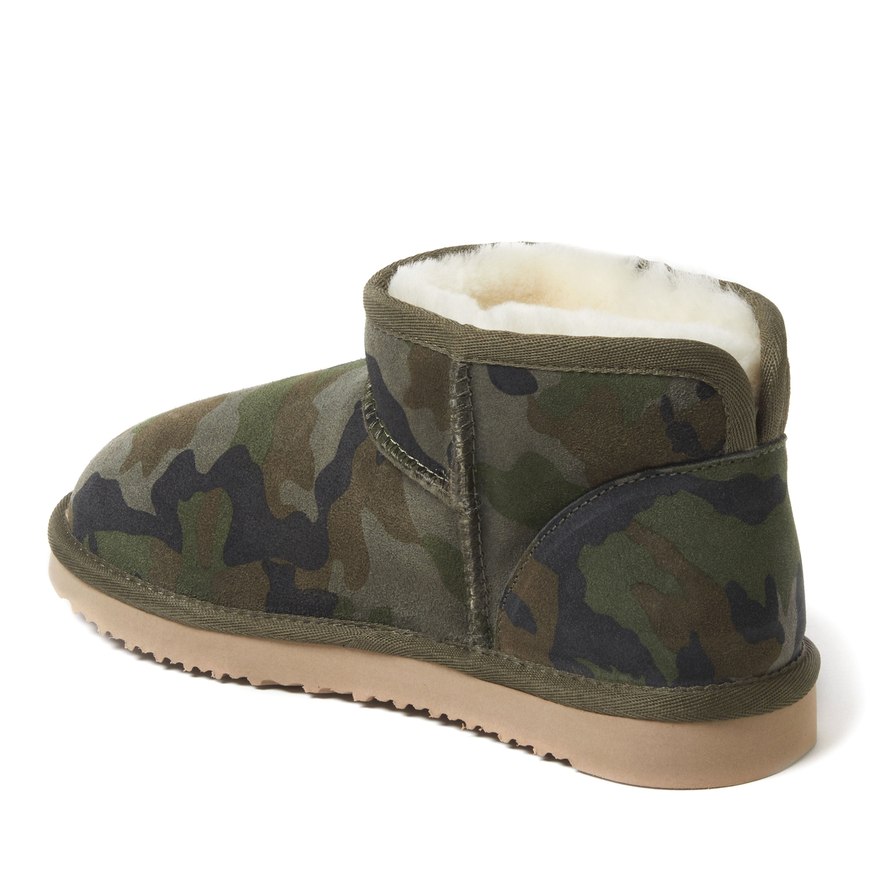 Women's Fireside by Dearfoams Riverland Genuine Shearling Micro Bootie