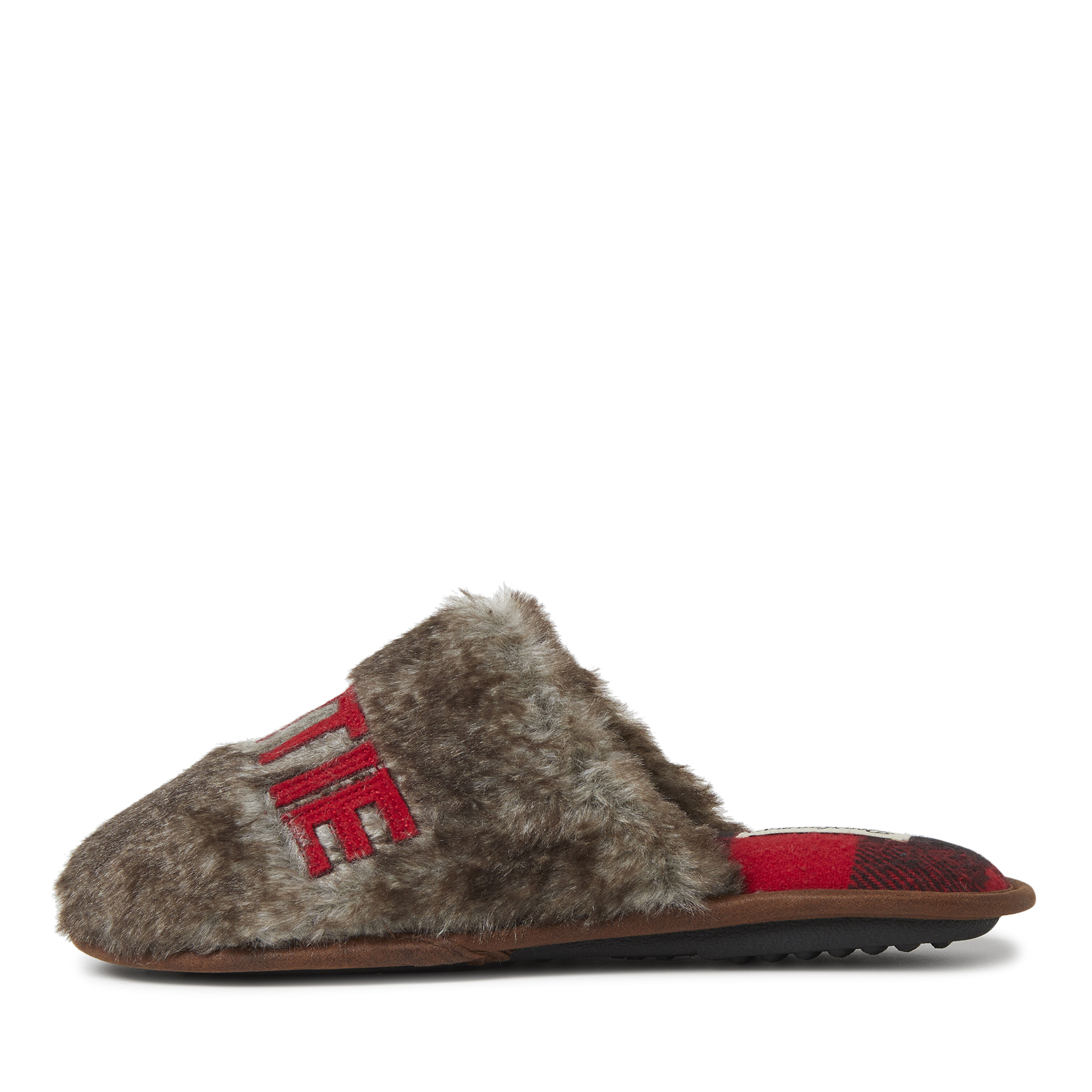 Women s Furry Auntie Bear Scuff Slipper