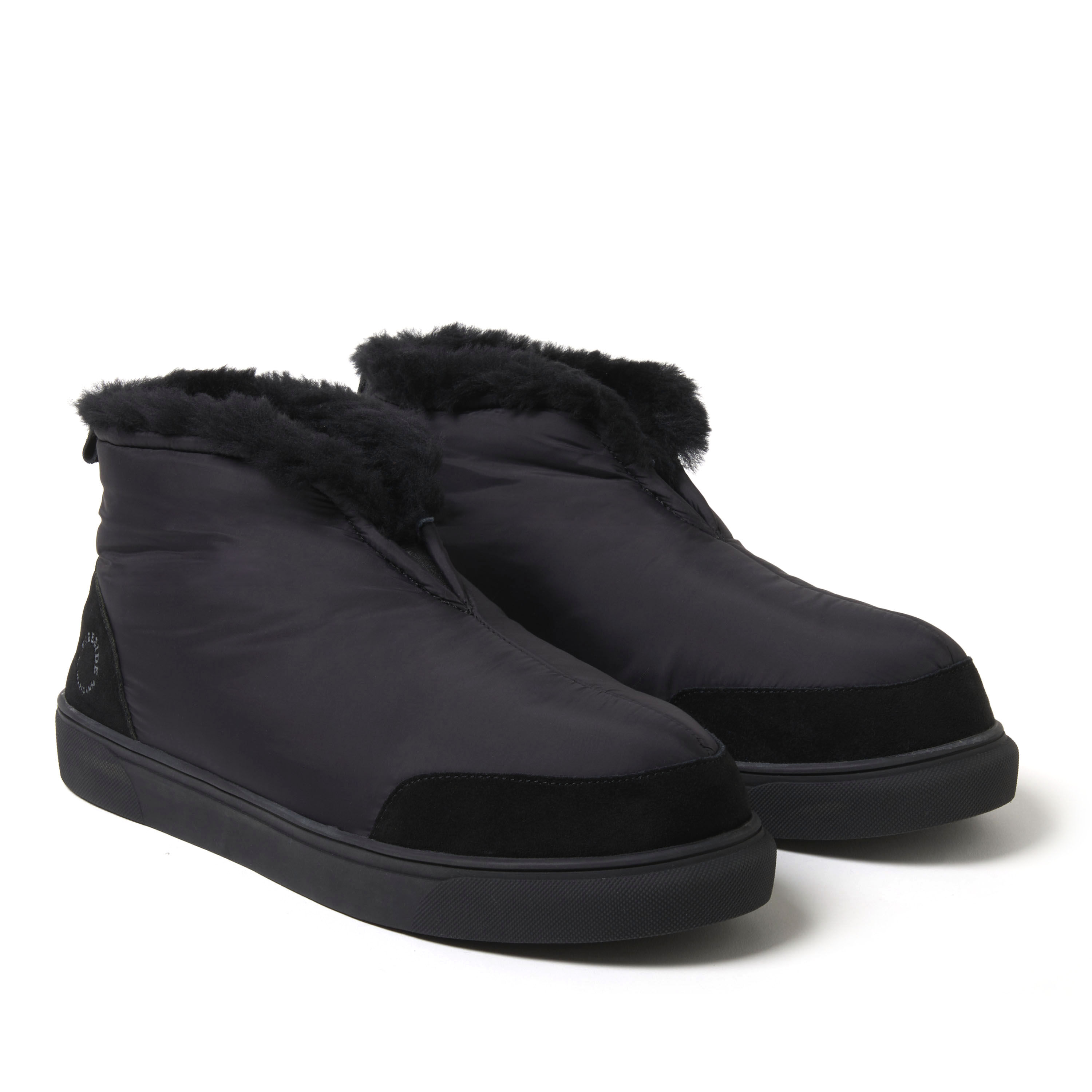 Men s Fireside by Dearfoams Shearling Warm Up Bootie