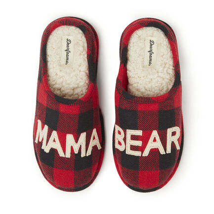 Women's Mama Bear Buffalo Check Clog Slipper