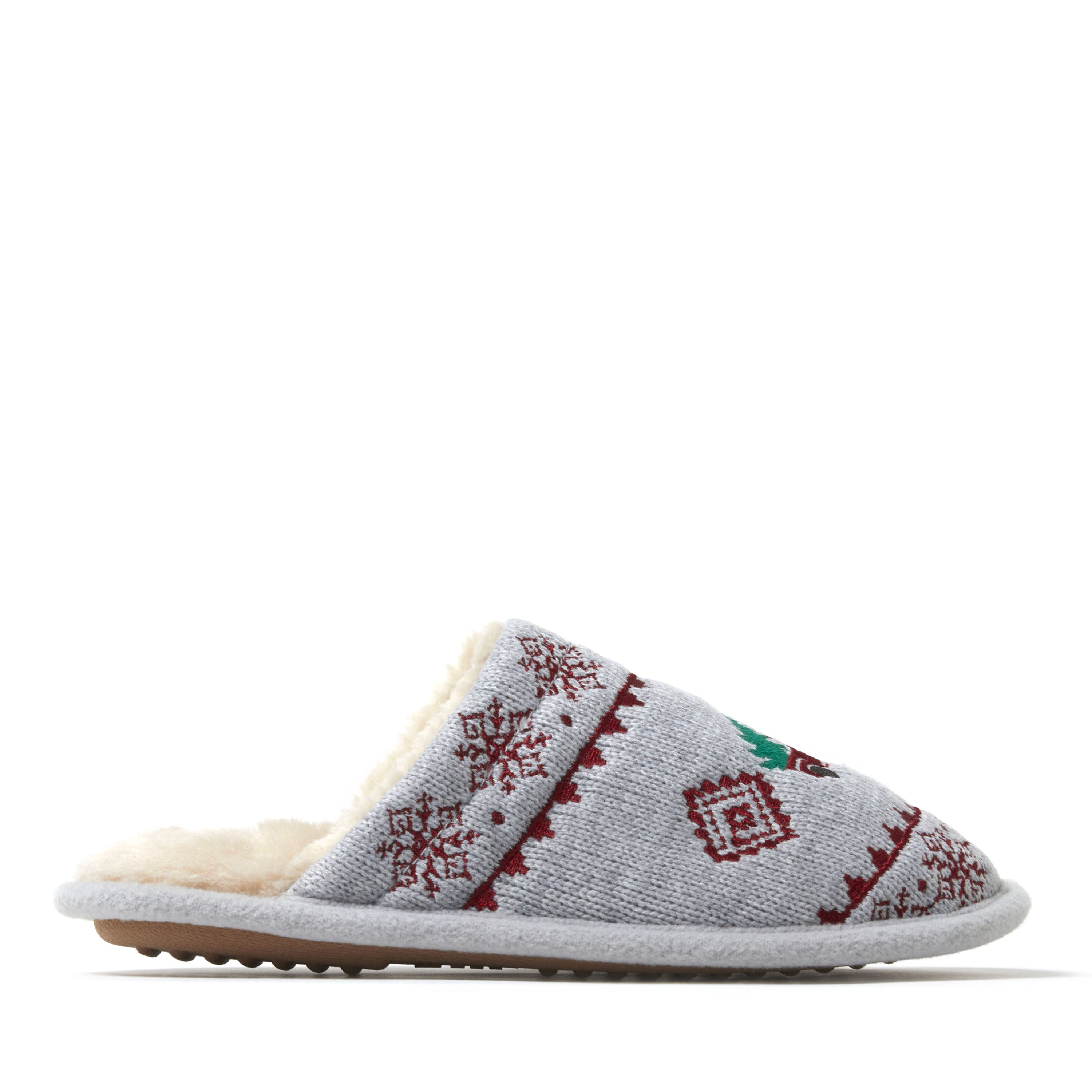 Women's Novelty Knit Scuff With Eyemask