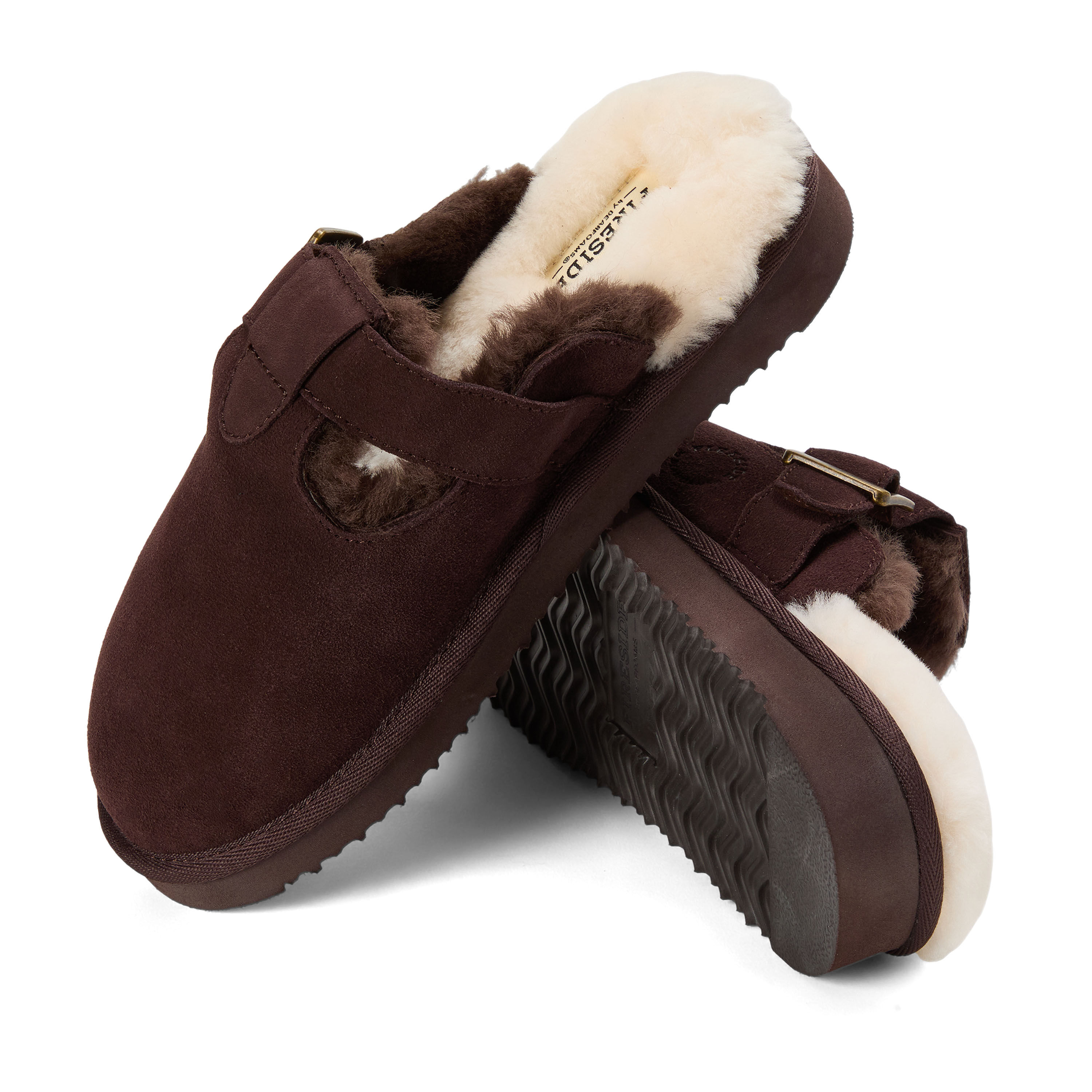 Women's Fireside by Dearfoams Maitland Genuine Shearling Scuff