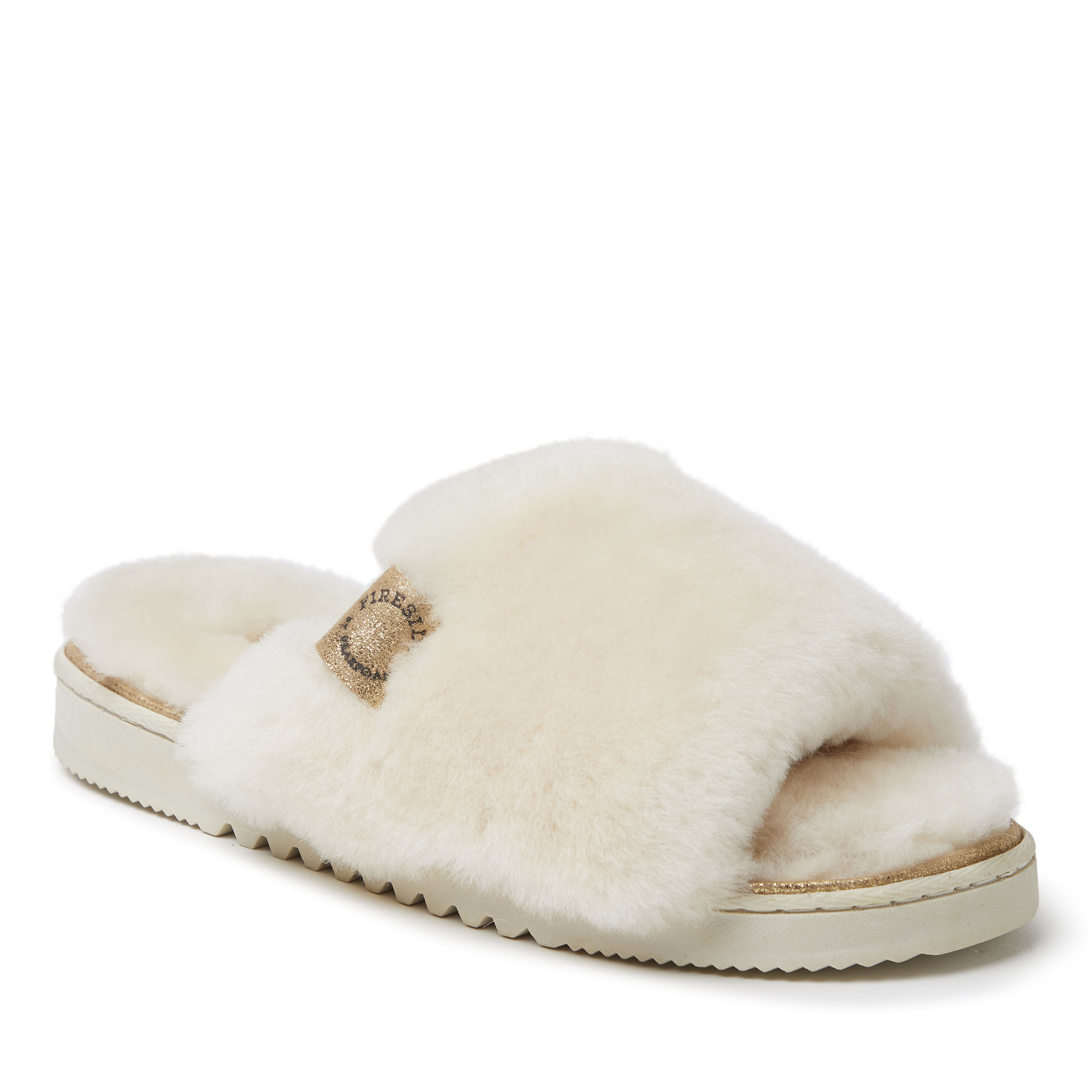 Women s Fireside by Dearfoams Cairns Genuine Shearling Slide