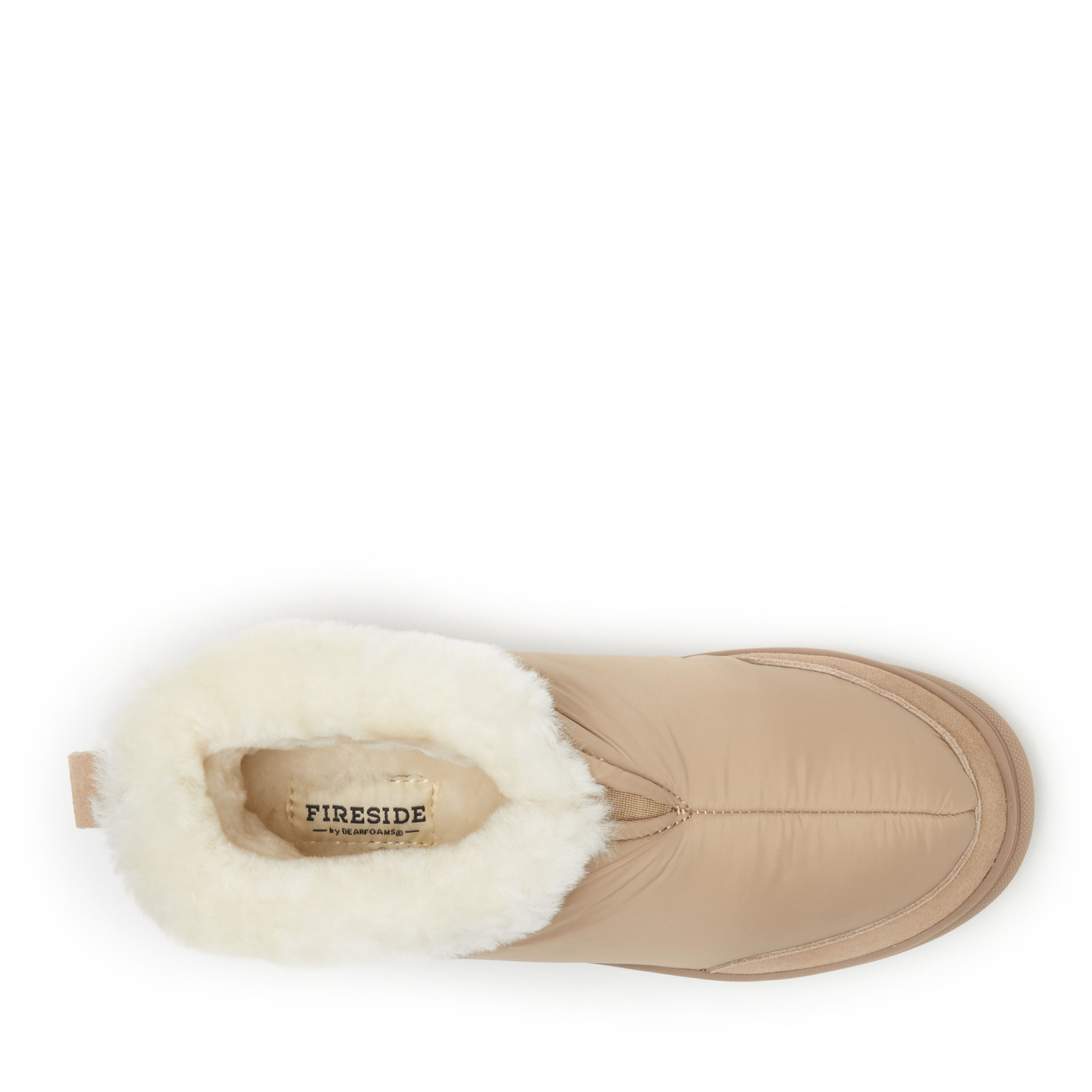 Women's Fireside by Dearfoams Shearling Warm Up Bootie