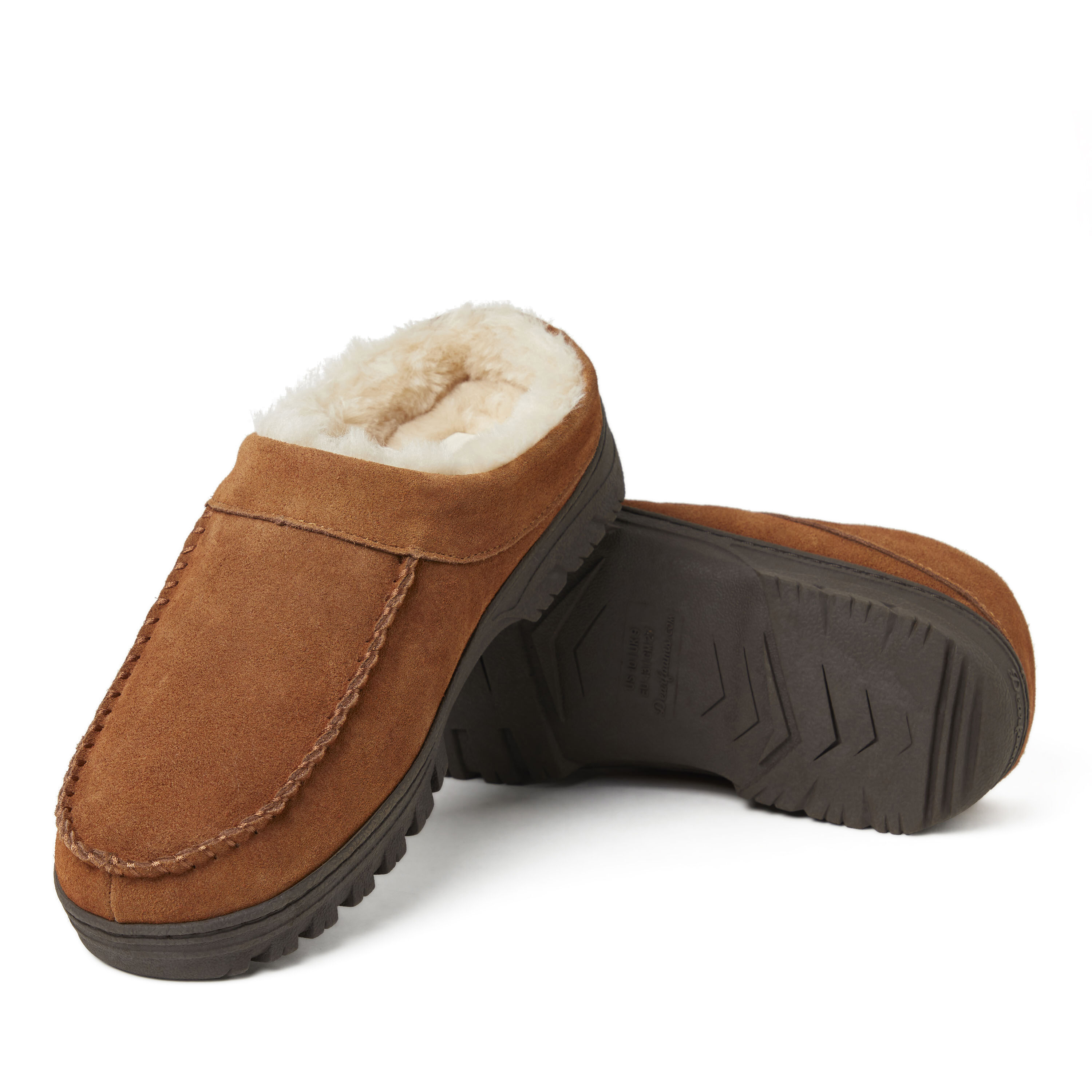Suede shop clog slippers