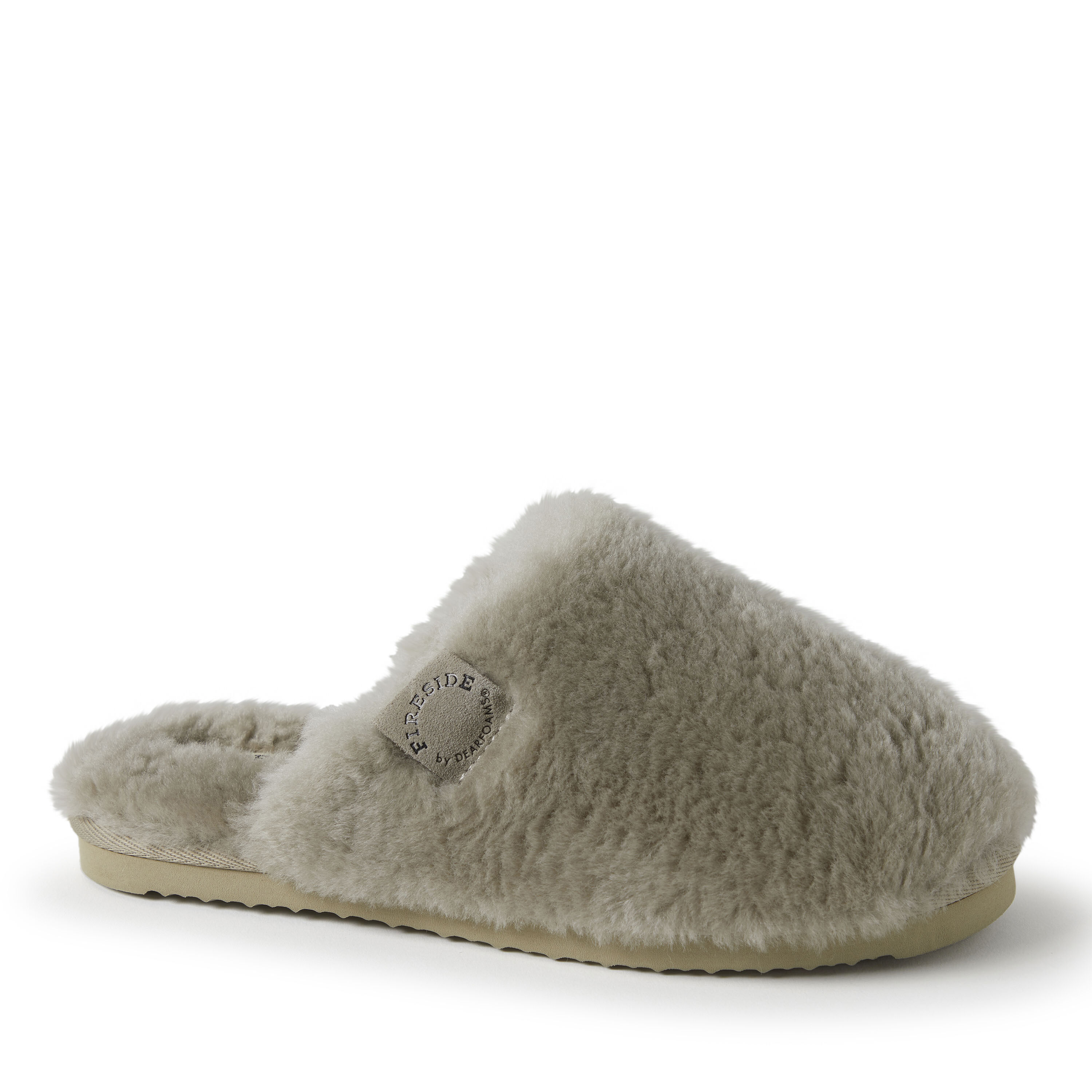 Women's  Fireside By Dearfoams Shelly Beach Genuine Shearling Scuff