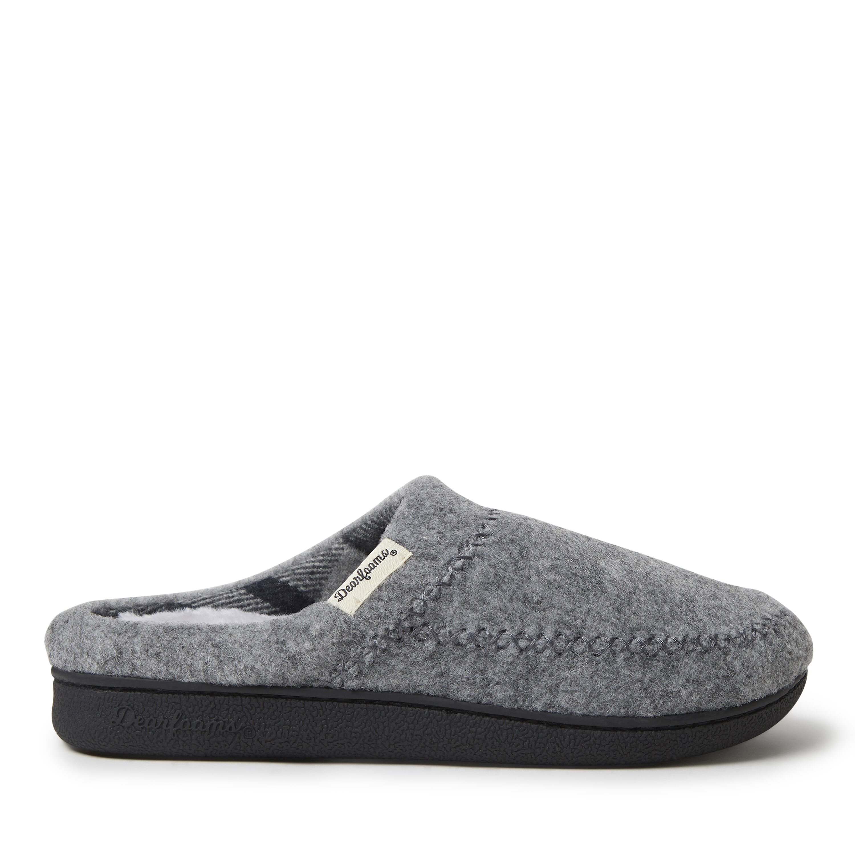 Women's Felted Wool X-Stitch Clog Slipper