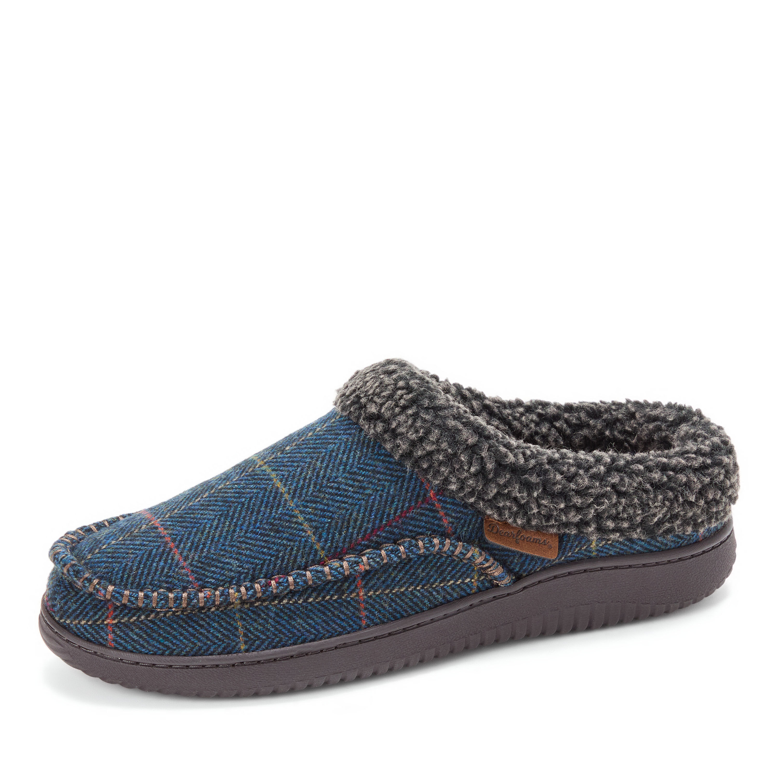 Men's Marshall Microsuede Moc Toe Clog With Berber Cuff