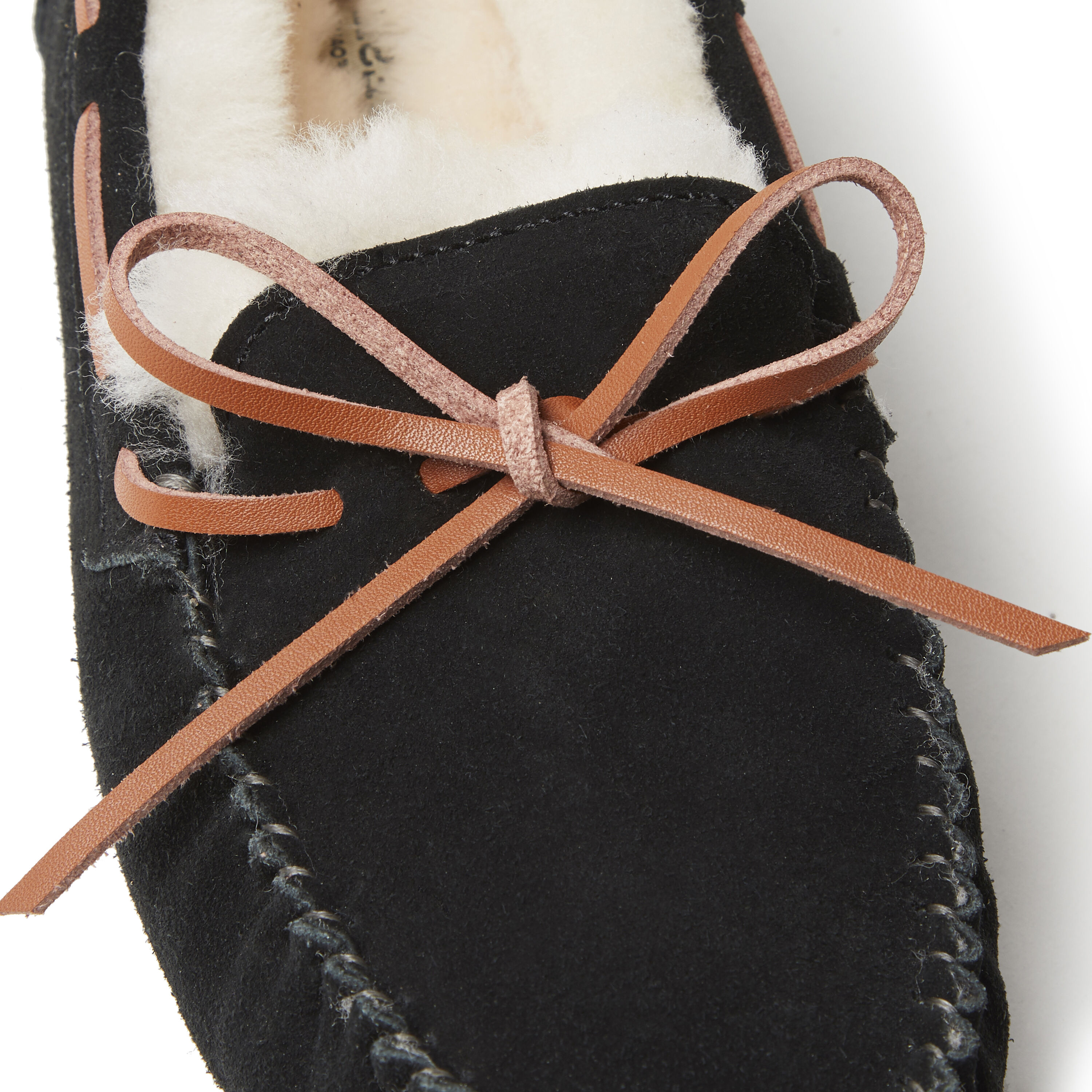 Women s Fireside by Dearfoams Victoria Genuine Shearling Lace