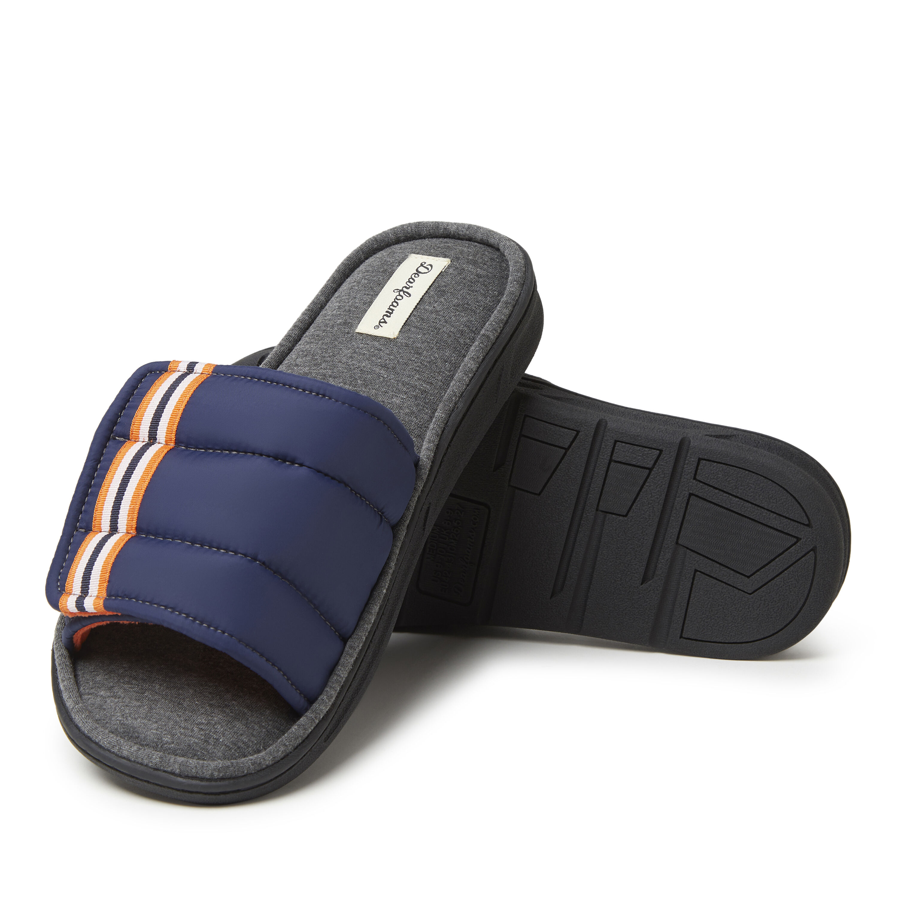 Dearfoams men's cheap slide slipper