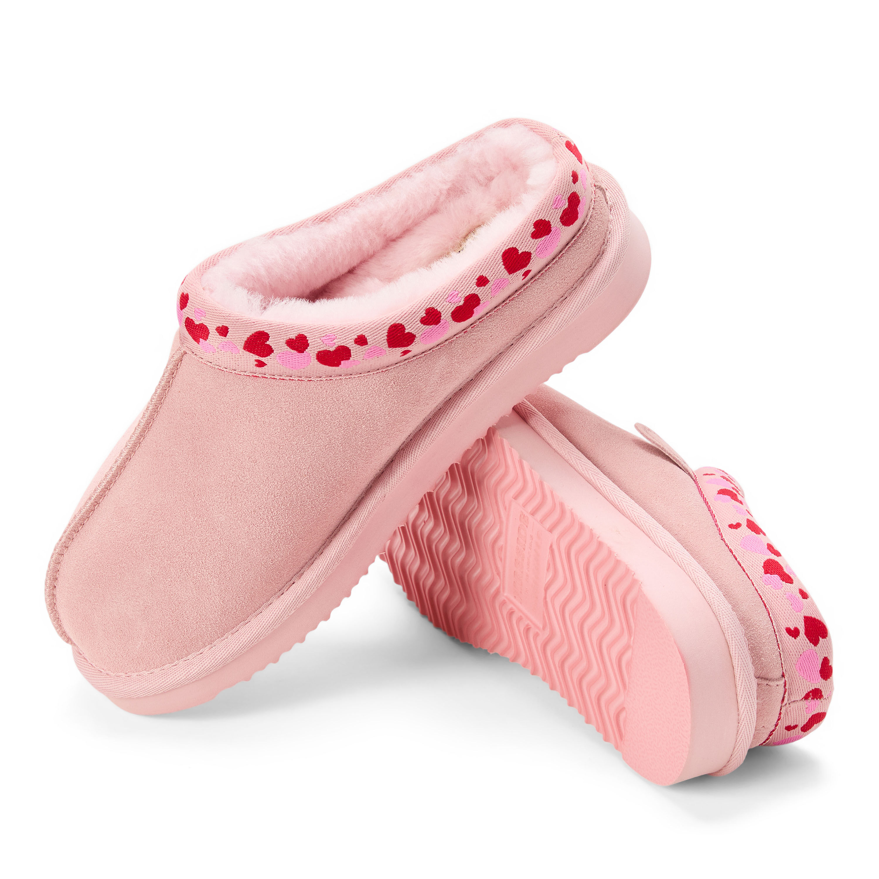 Women's Fireside by Dearfoams Greta Genuine Shearling Clog With Taping