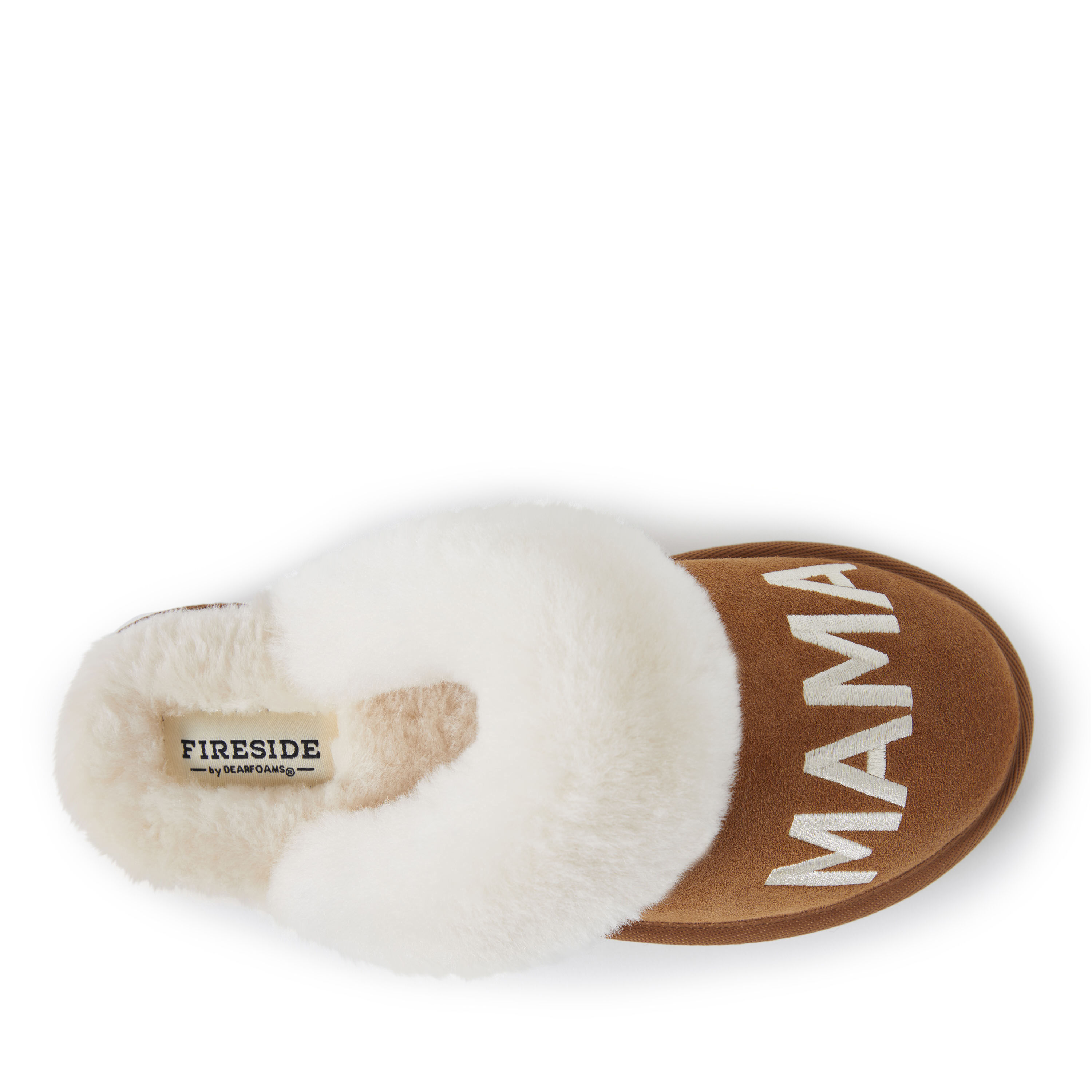 Women s Fireside by Dearfoams Mama Bear Genuine Shearling Scuff