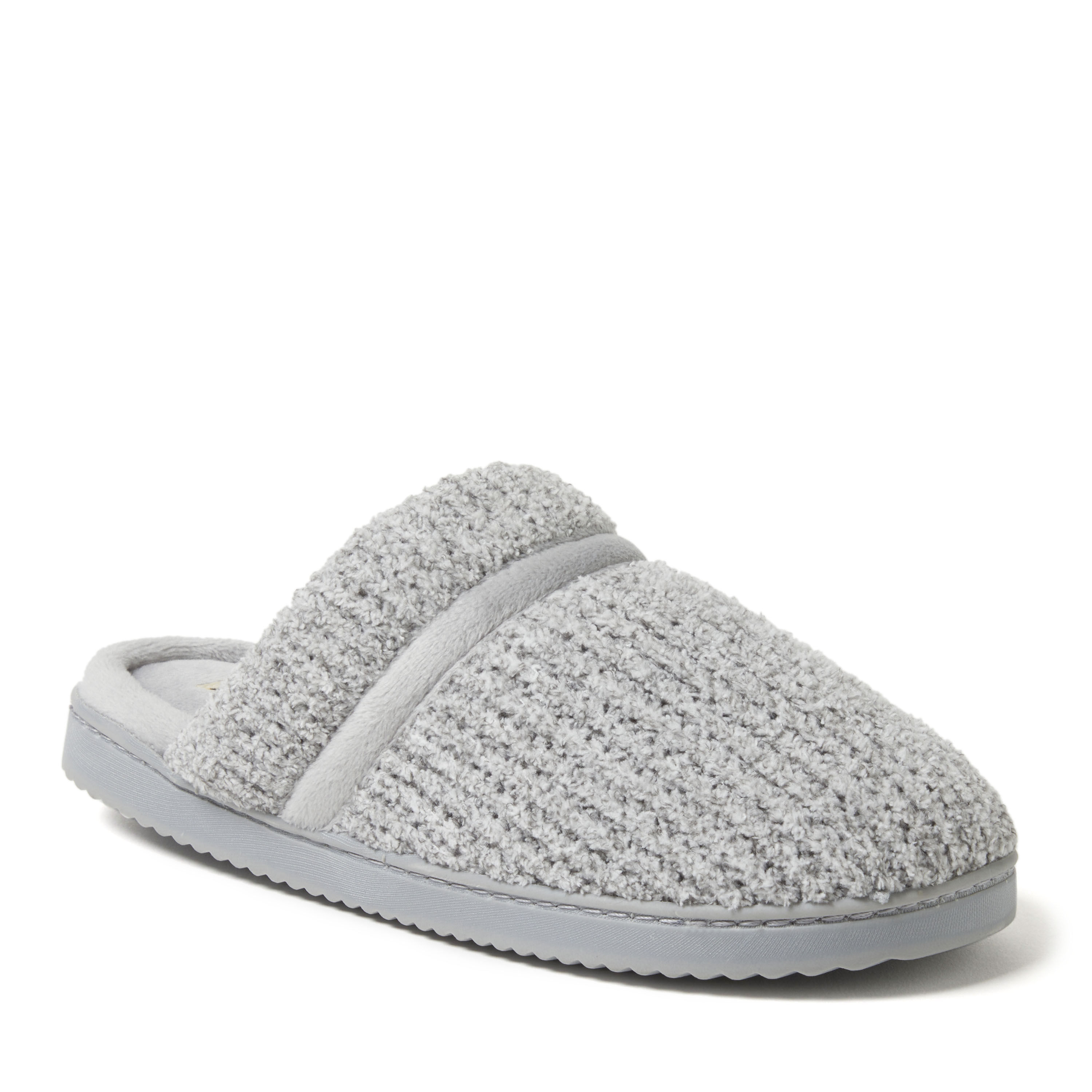 Women's dearfoams chenille shop scuff slide slippers