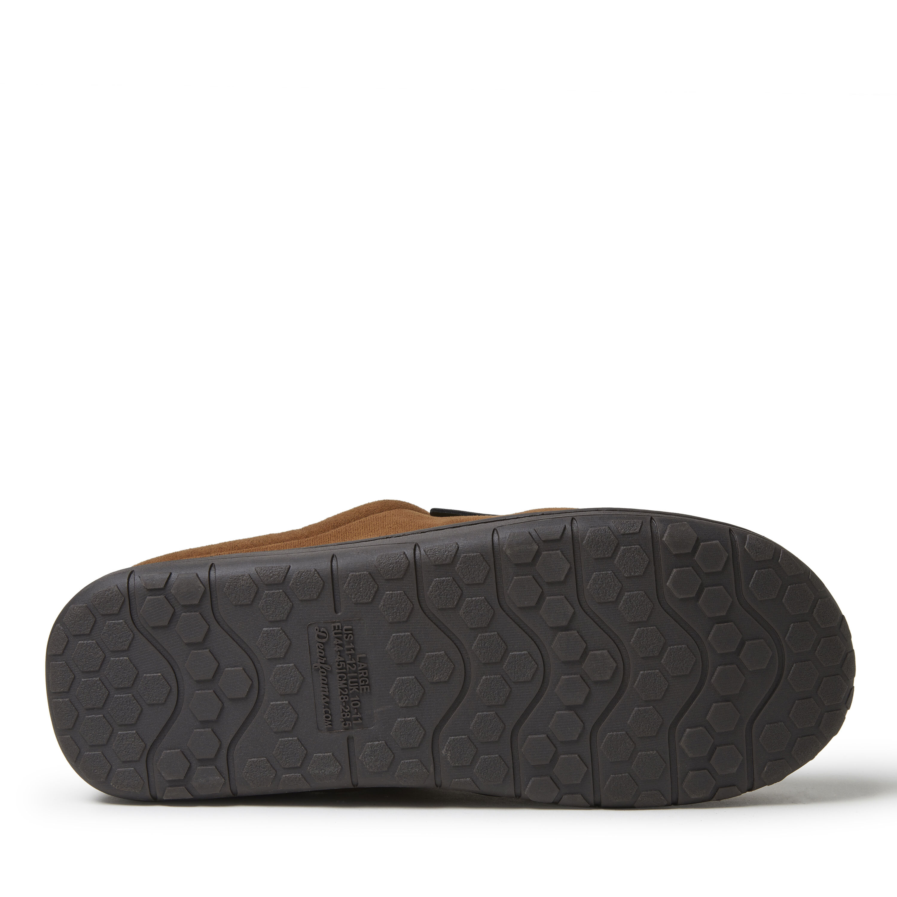 Men's dearfoams perforated microsuede clog slippers clearance