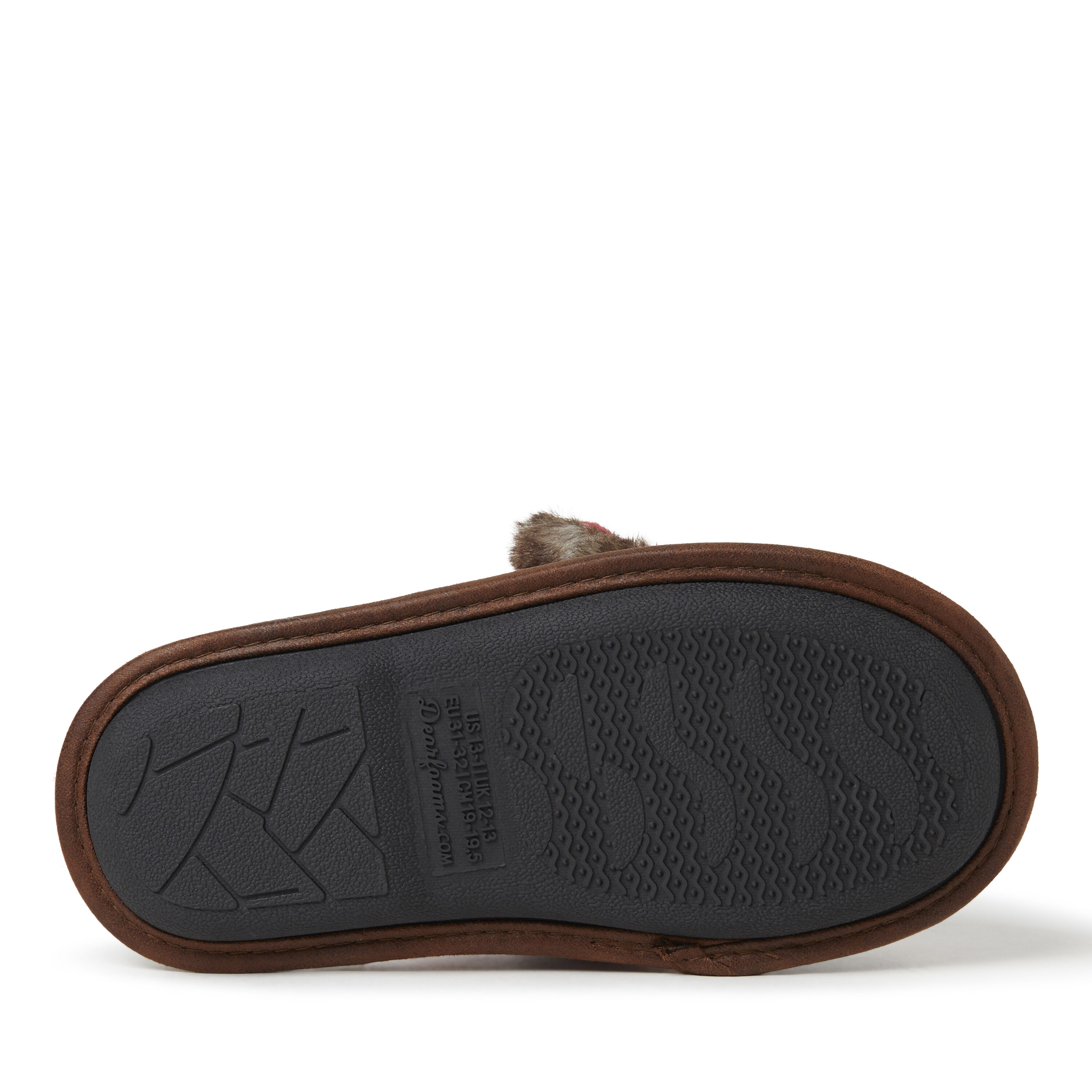 Kids Buffalo Check Lil Bear Scuff Slipper