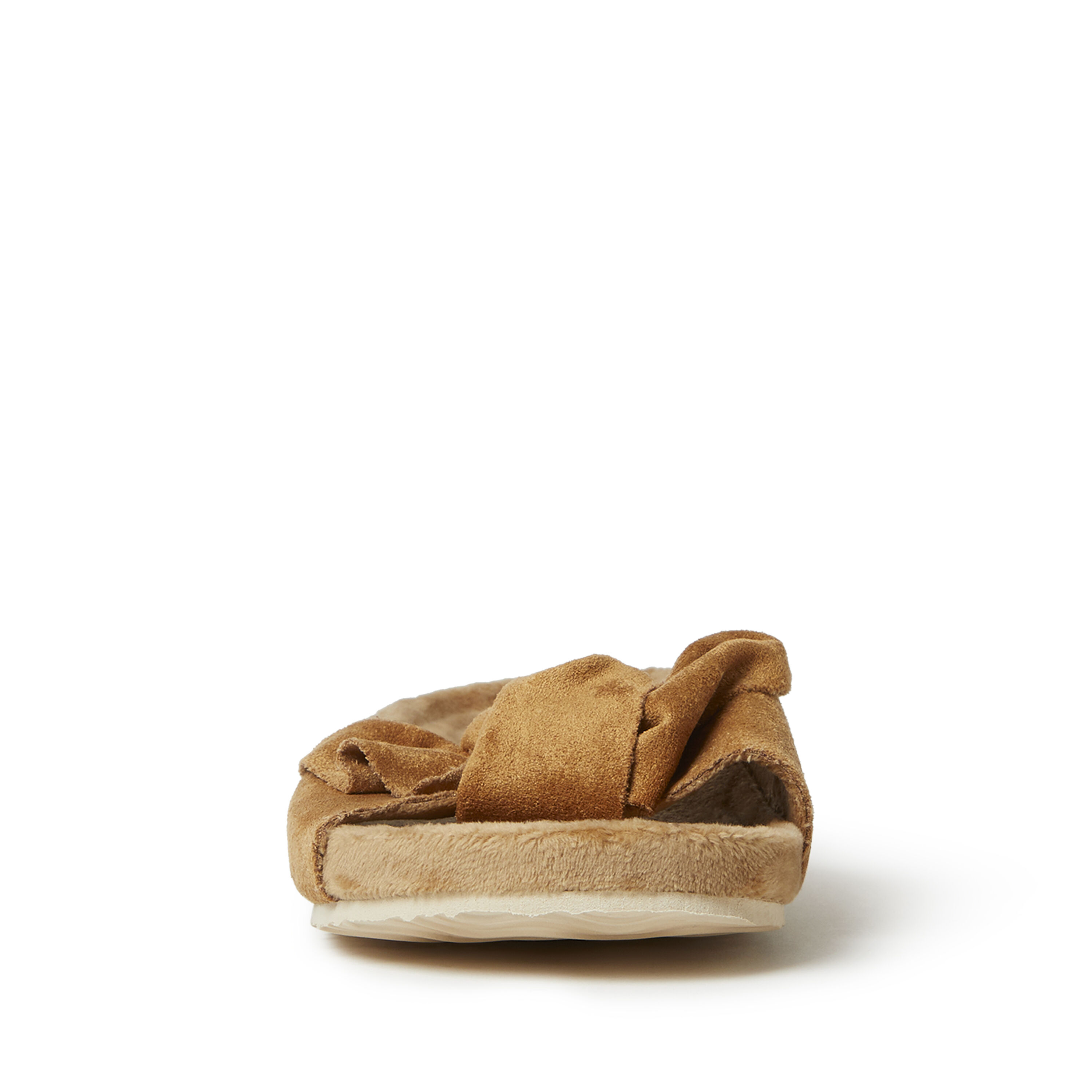 Women's megan microsuede bow molded footbed slide slipper new arrivals