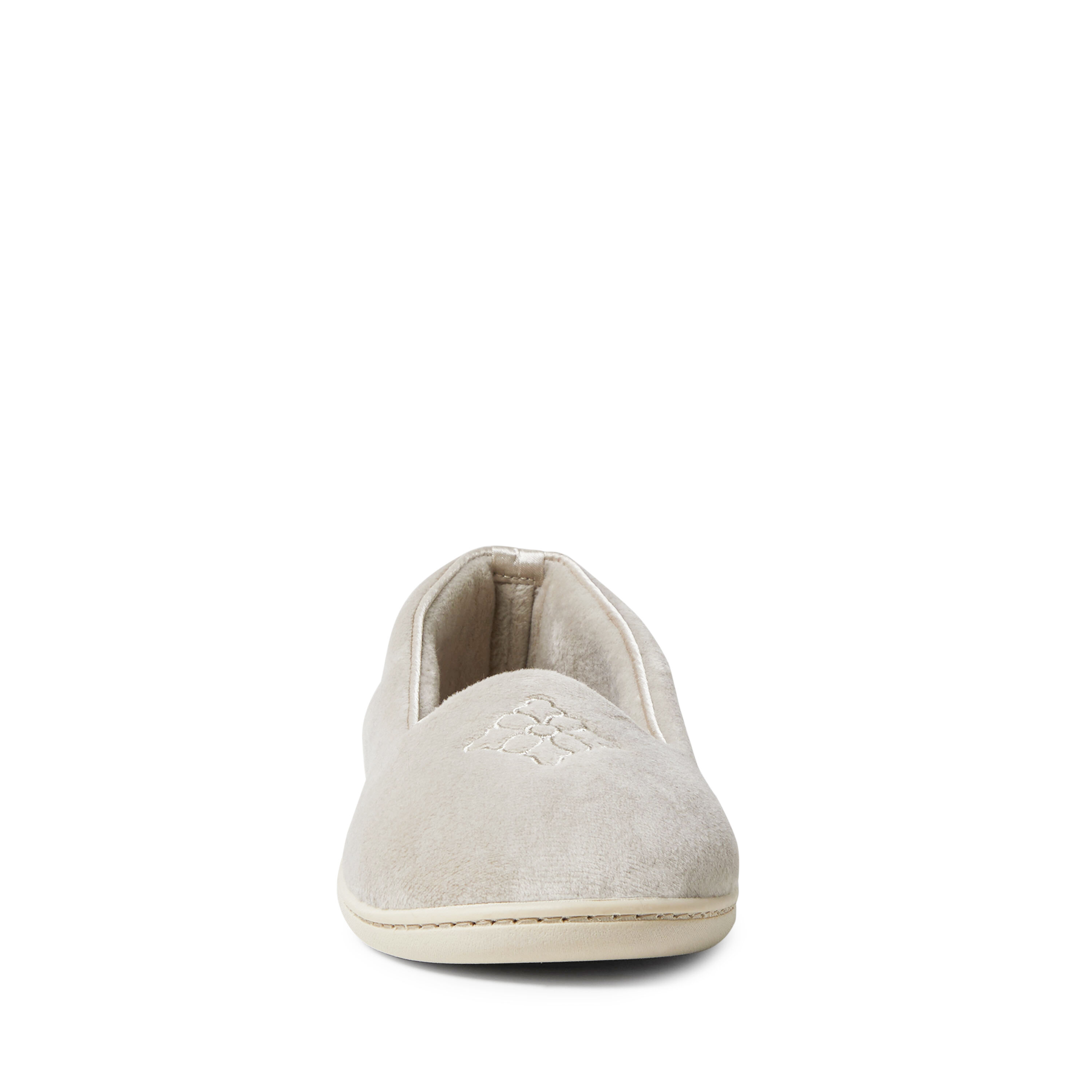 Dearfoams women's rebecca microfiber 2025 velour closed back slipper
