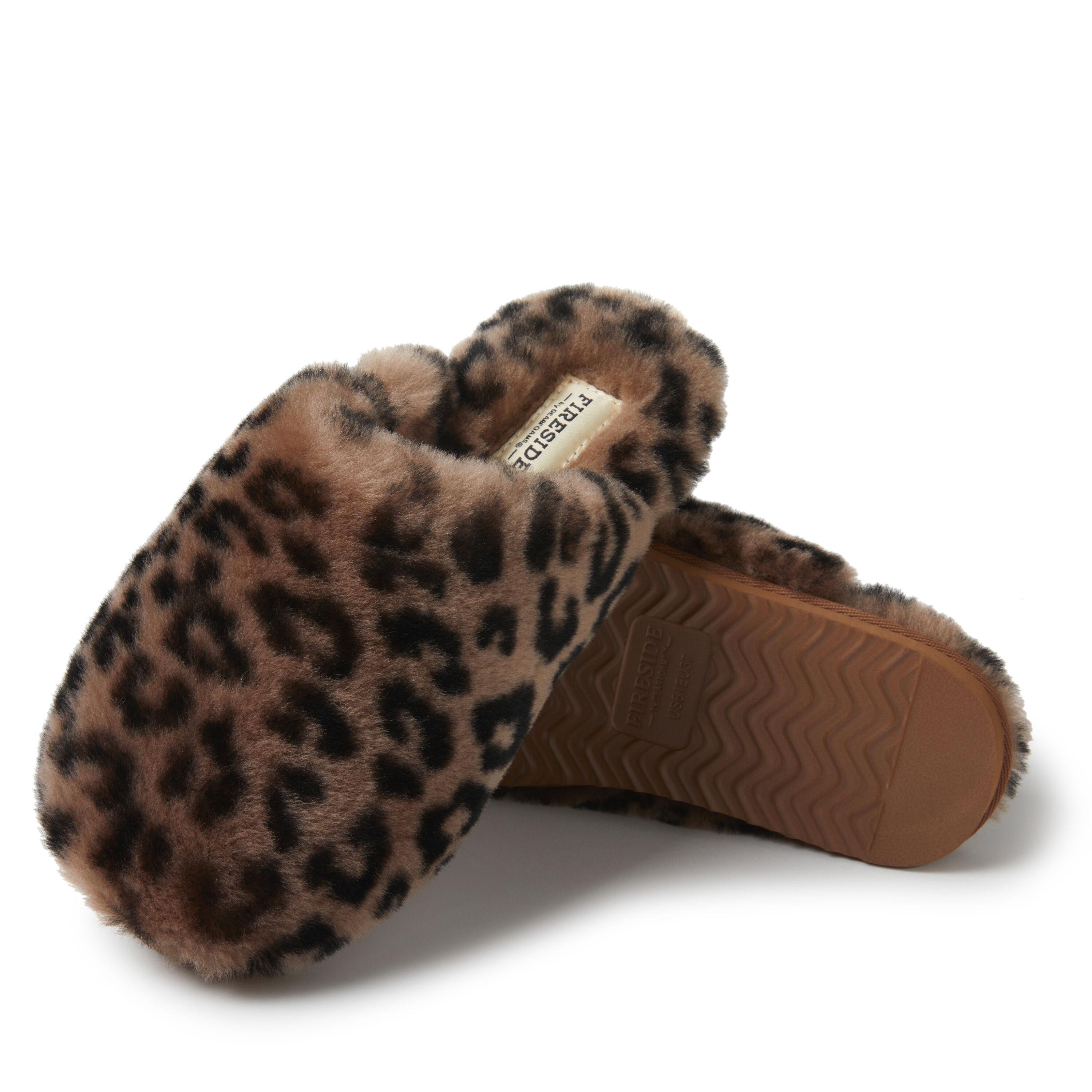 Leopard best sale scuff slippers