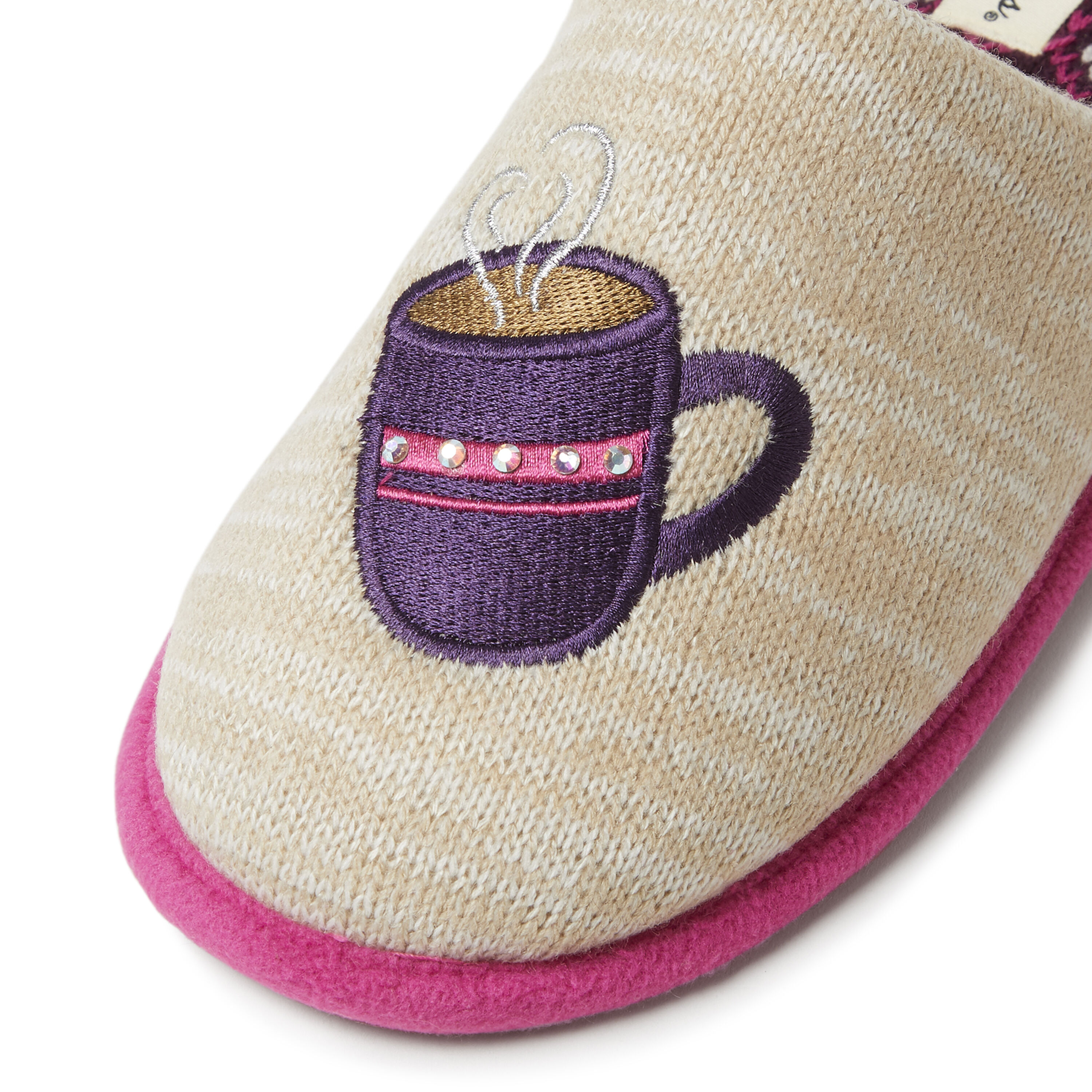 Women's Novelty Scuff Slipper with Eye Mask