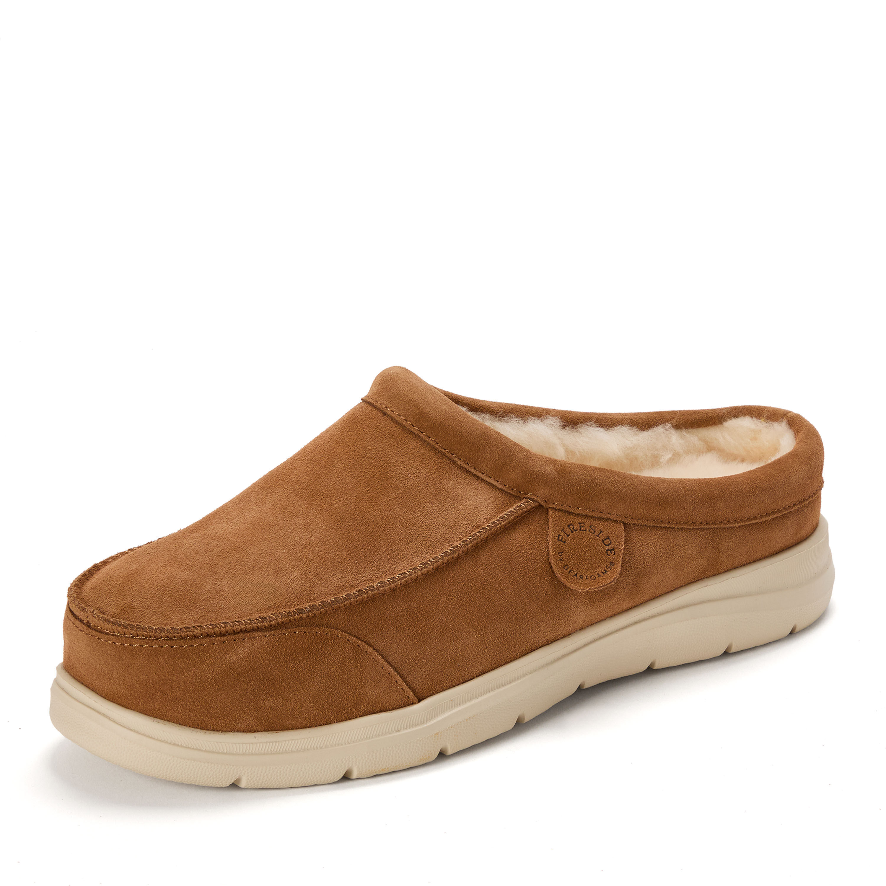 Men's Fireside by Dearfoams Lithgow Genuine Shearling Clog