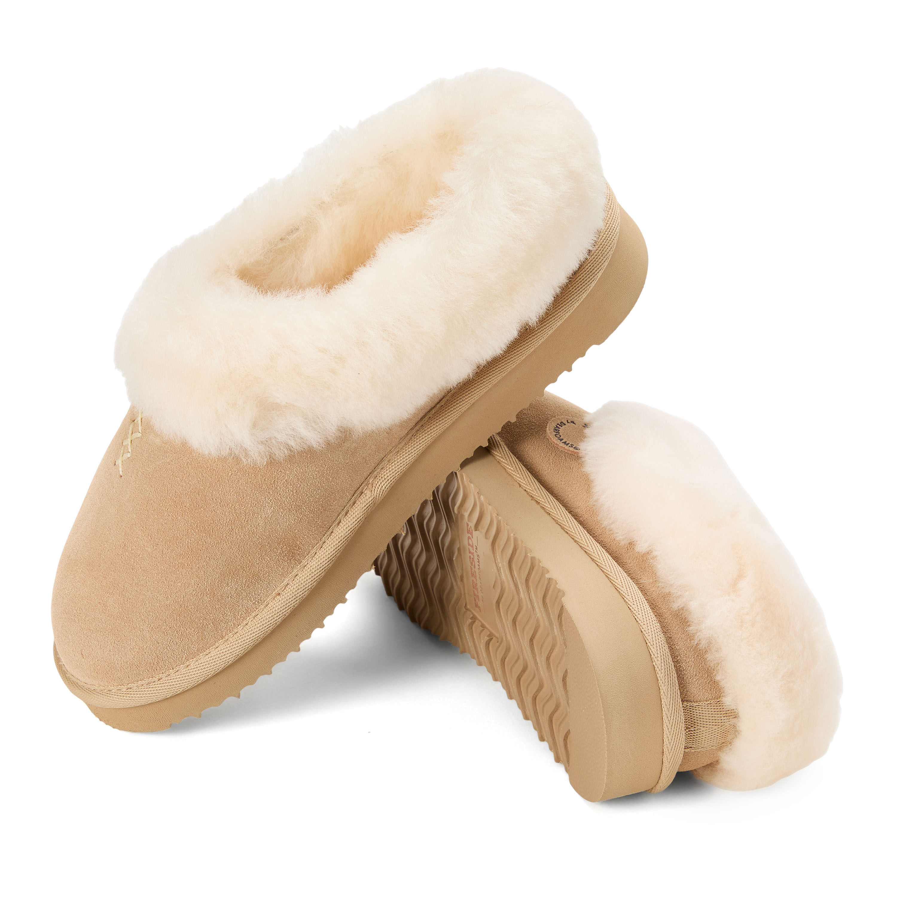 Women's Fireside by Dearfoams Adelaide Genuine Shearling Clog Slipper