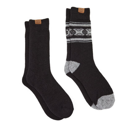Men's Fair Isle Crew Socks-2 pack