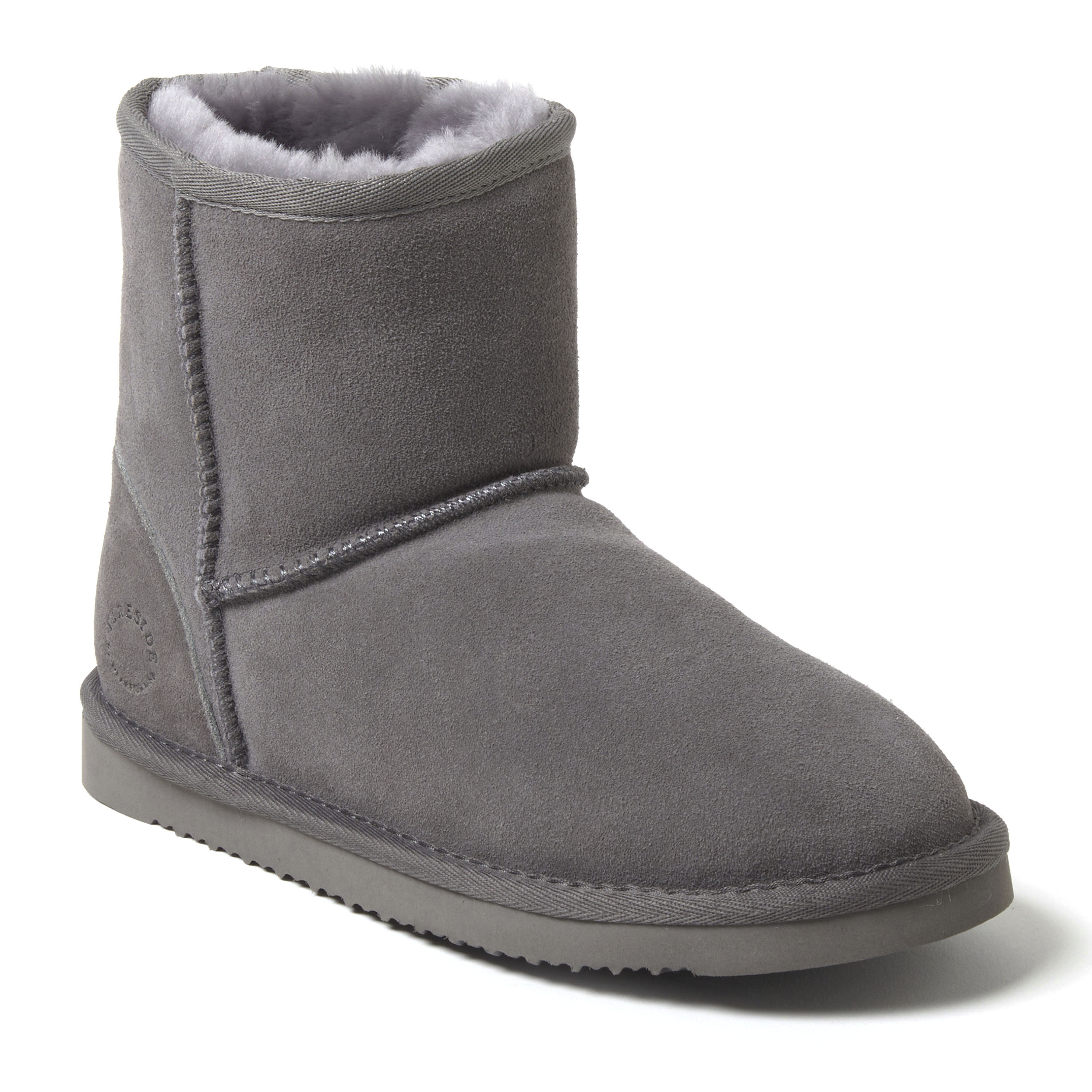 Dearfoams genuine shearling lined boot sales