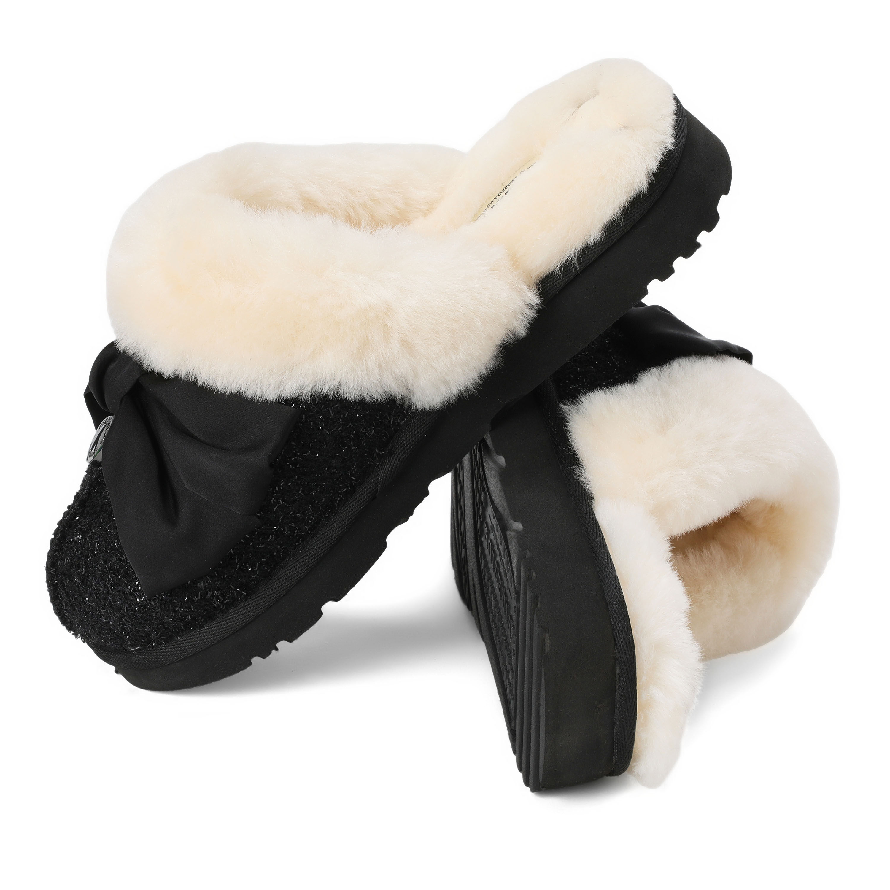 Women's Sydney Dream Bow Genuine Shearling Scuff
