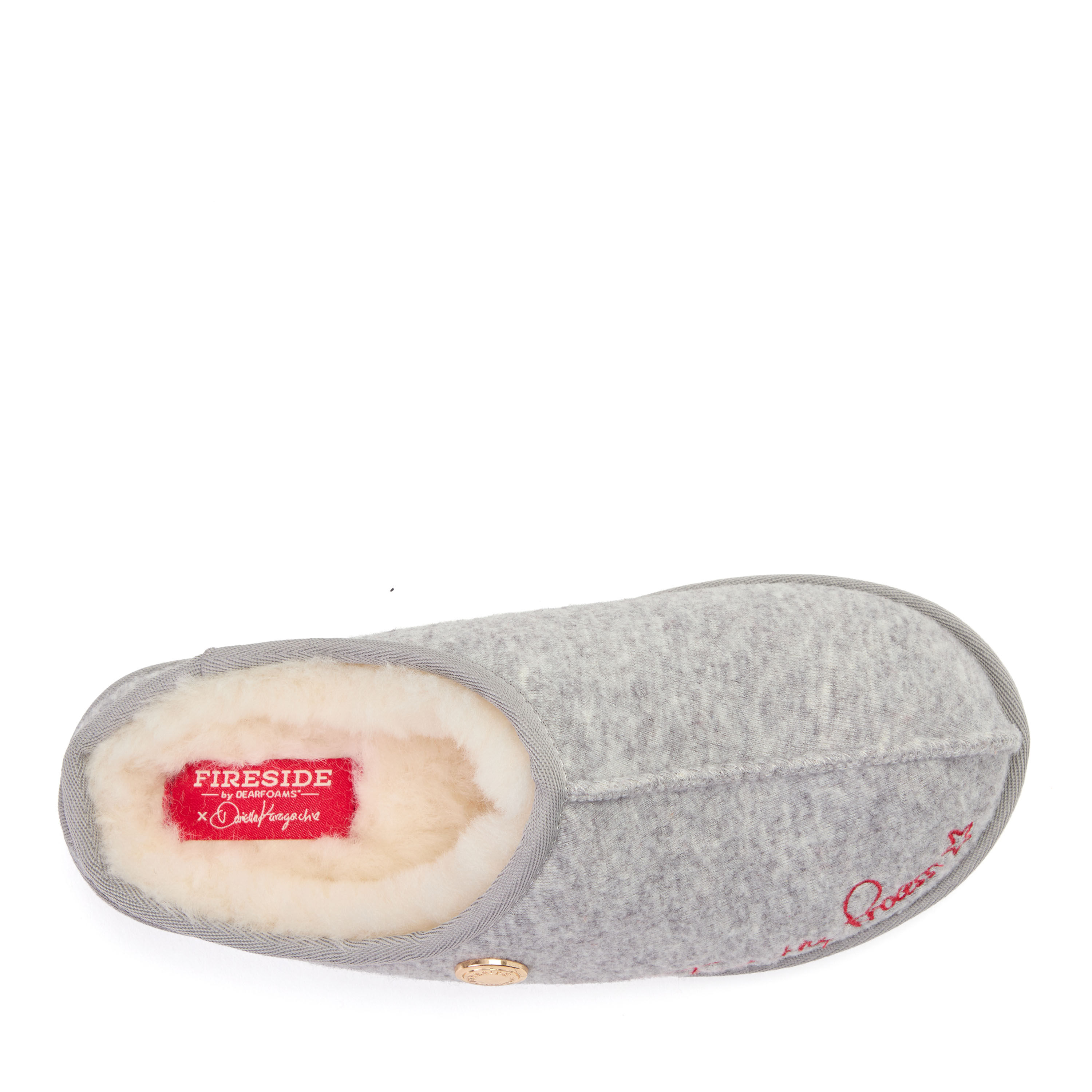 Daniella Karagach&rsquo;s Women's Fireside Knit Shearling Clog