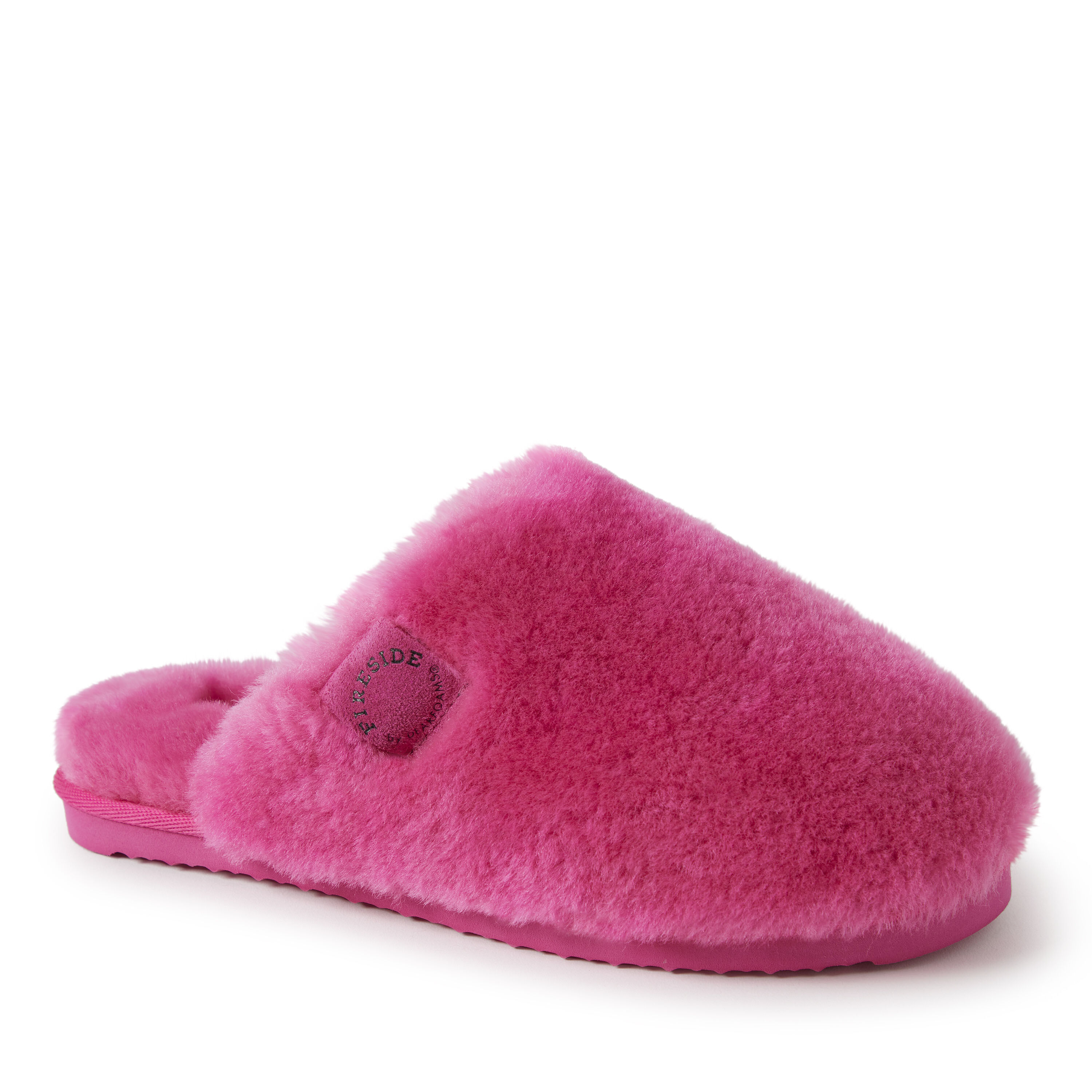 Women's  Fireside By Dearfoams Shelly Beach Genuine Shearling Scuff
