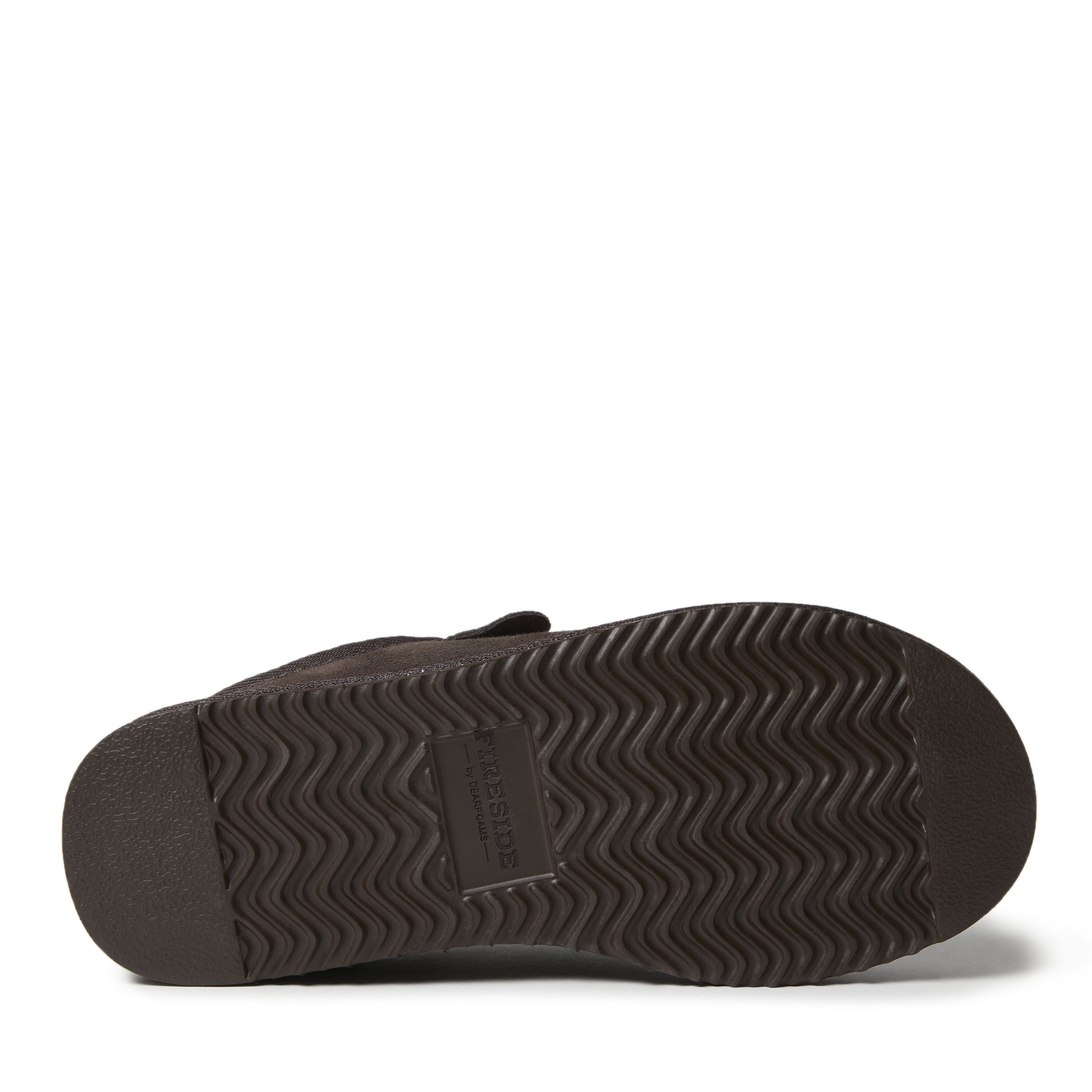 Men's Fireside by Dearfoams Grafton Genuine Shearling Clog Slipper with Woven Accent