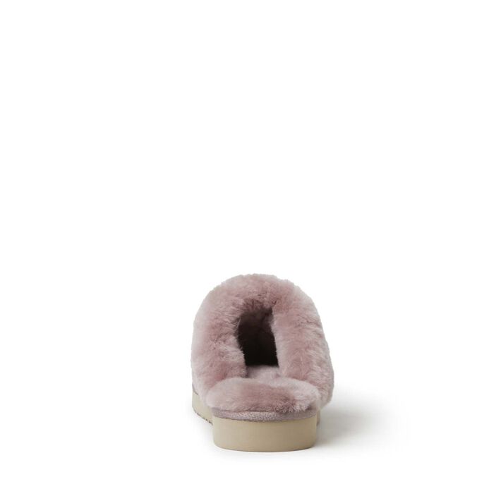 Women's Fireside by Dearfoams Sydney Water Resistant Genuine Shearling Scuff Slipper