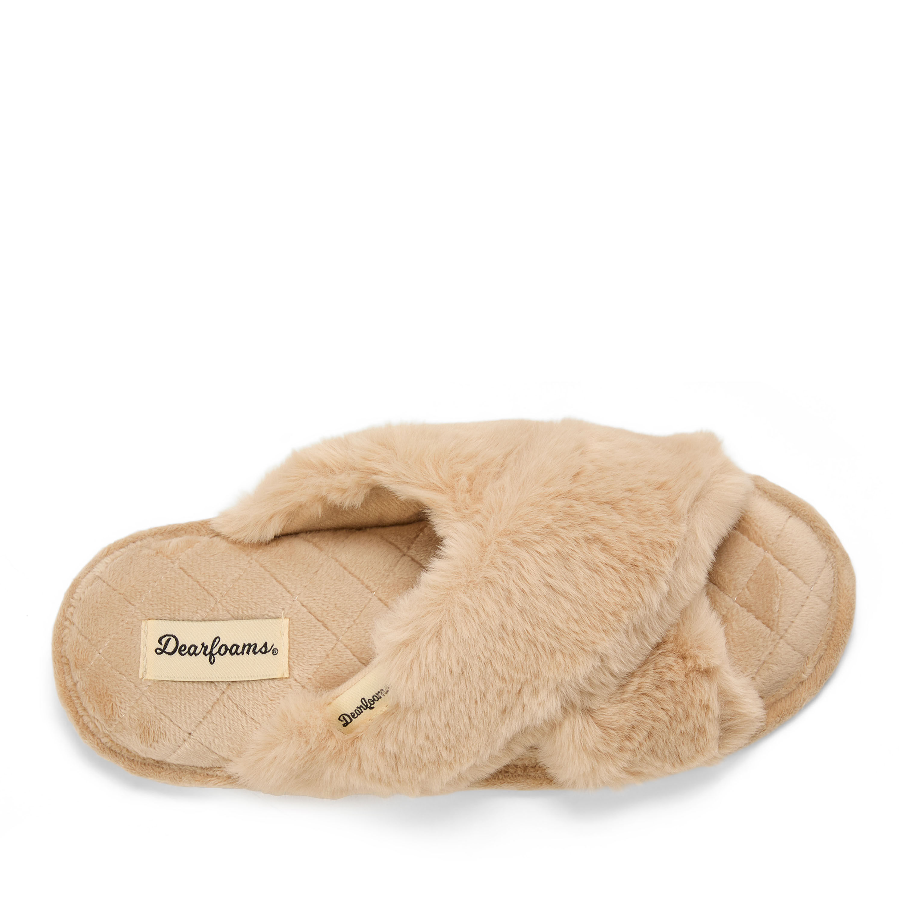 Women's Jessica Furry Crossband Slide Slipper