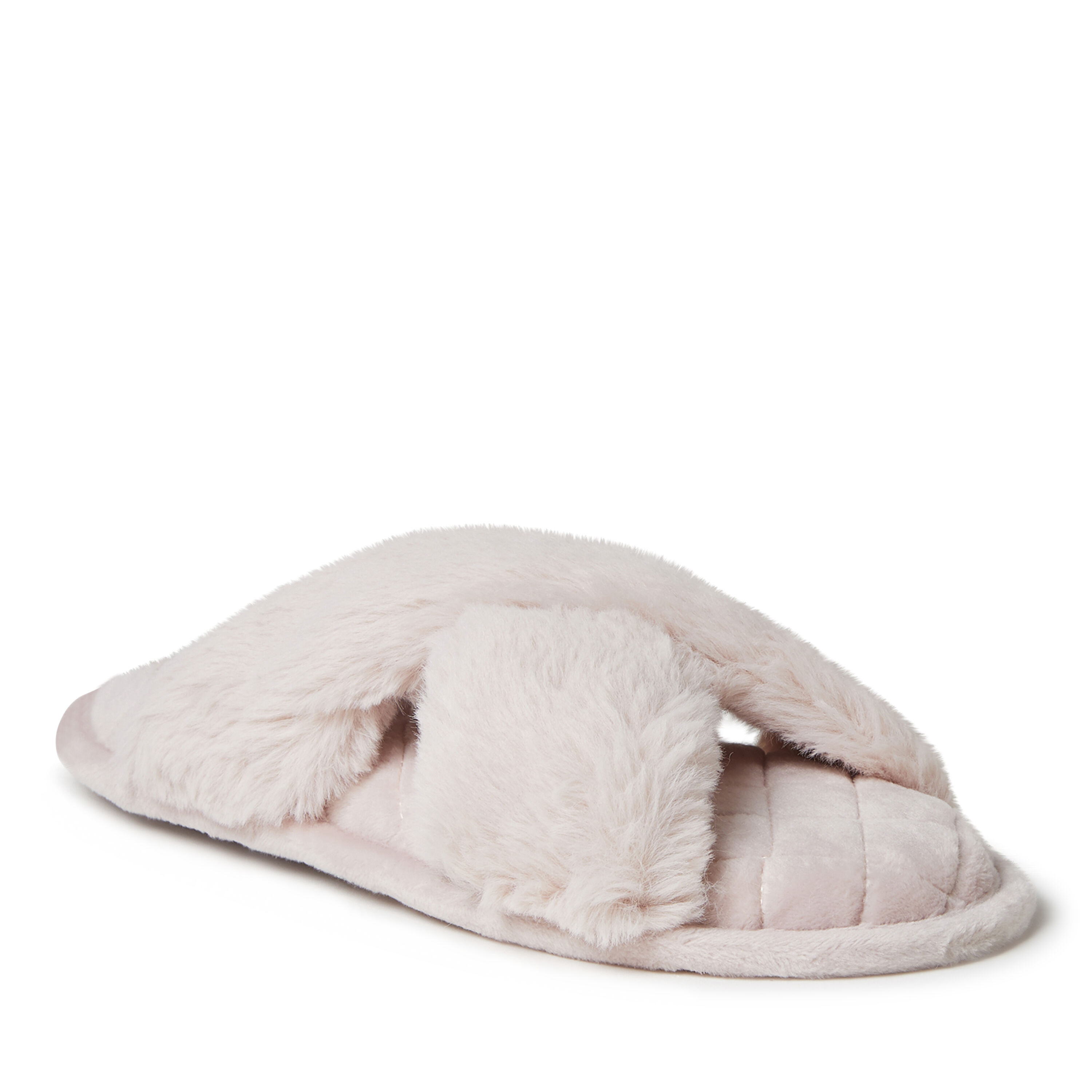Women s Jessica Furry Crossband Slide Slipper