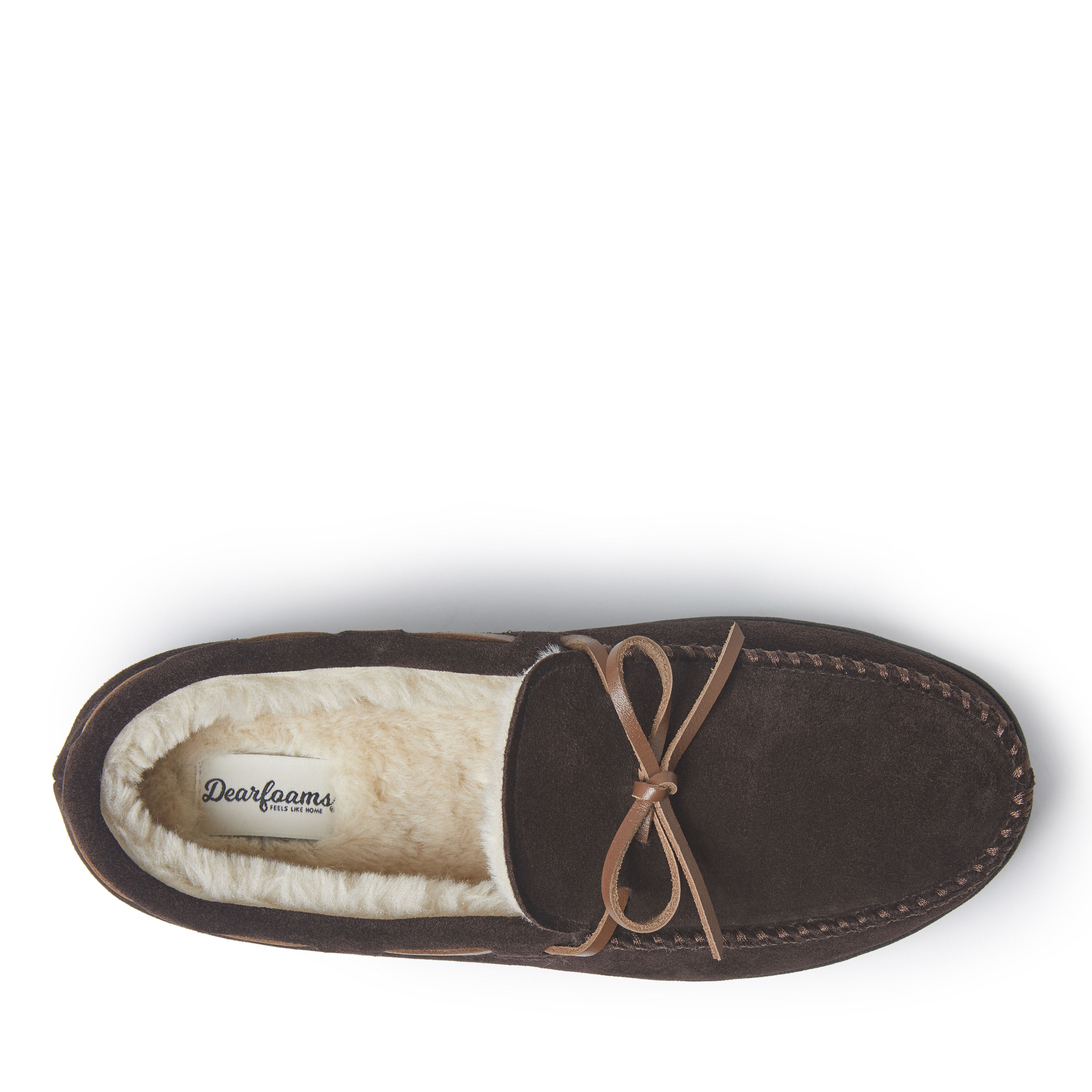 Men's Hudson Genuine Suede Moccasin with Tie