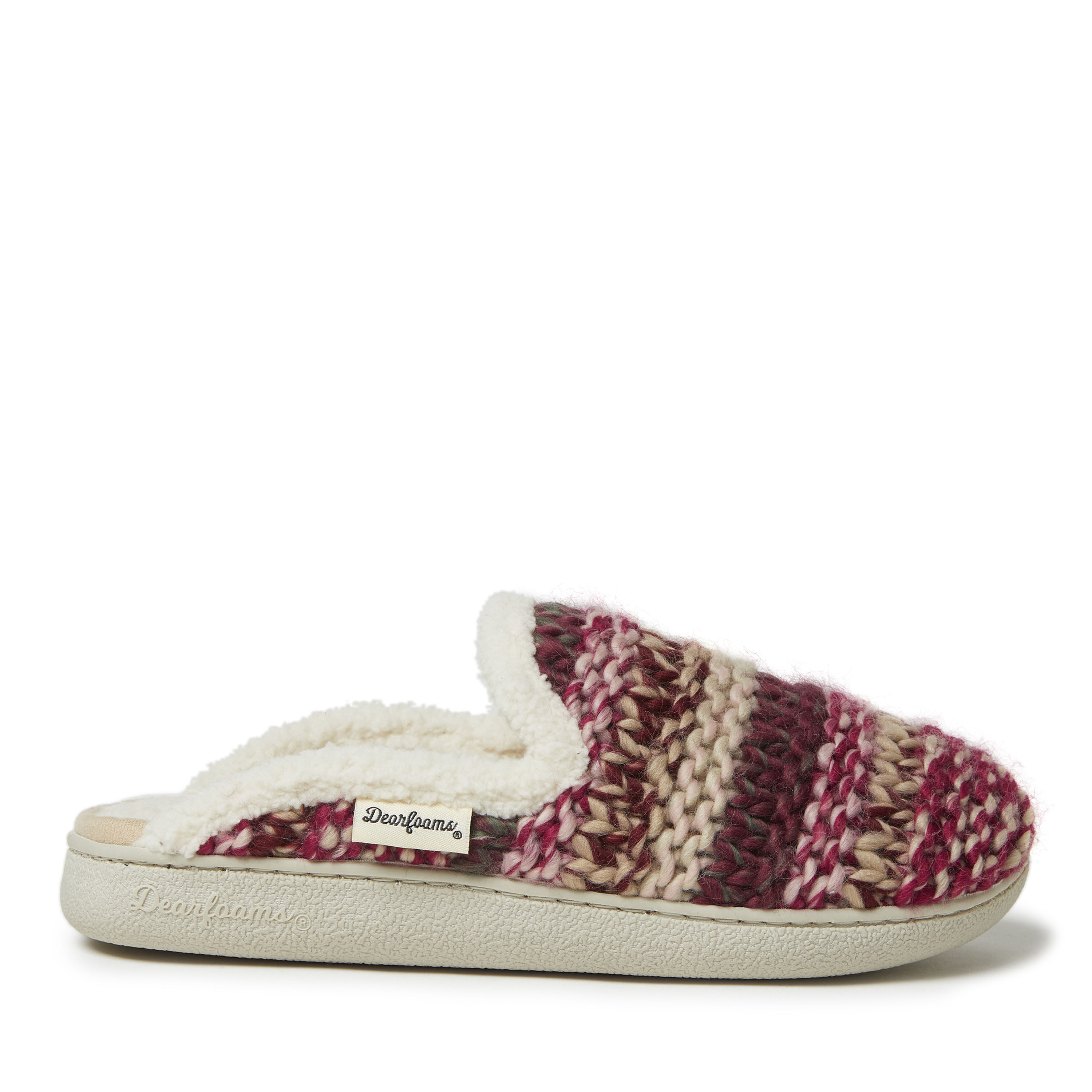 Women's Erin Fairisle Knit Extended Tab Scuff Slipper