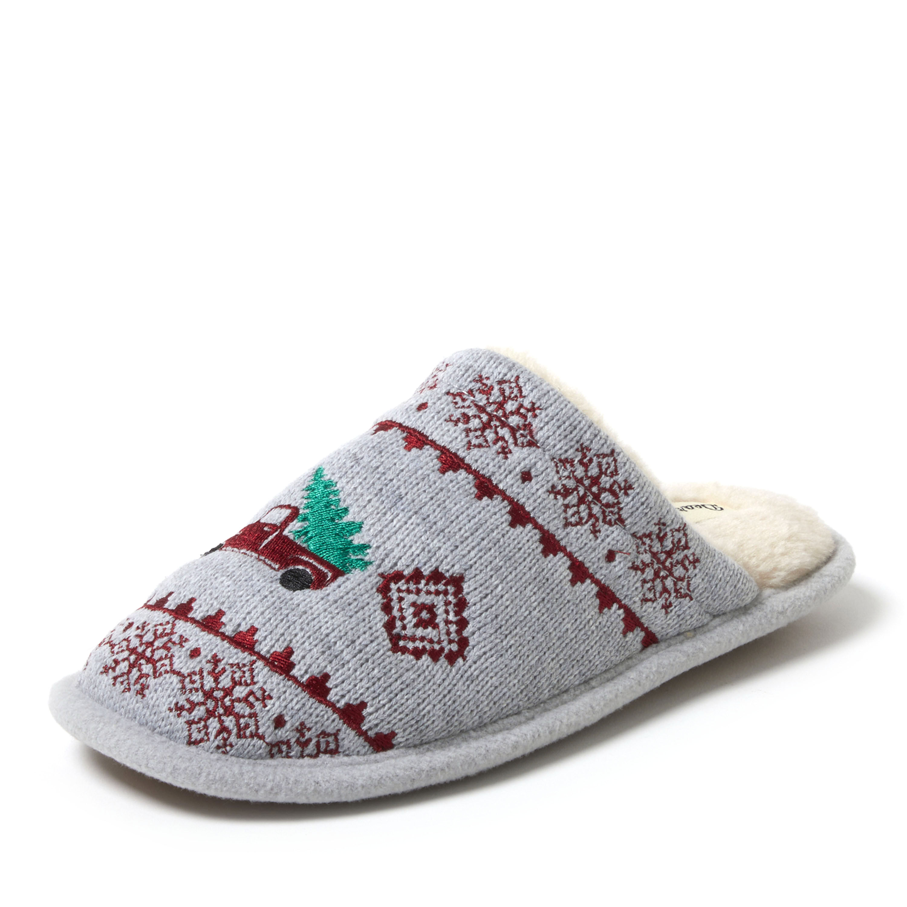 Women's Novelty Knit Scuff With Eyemask