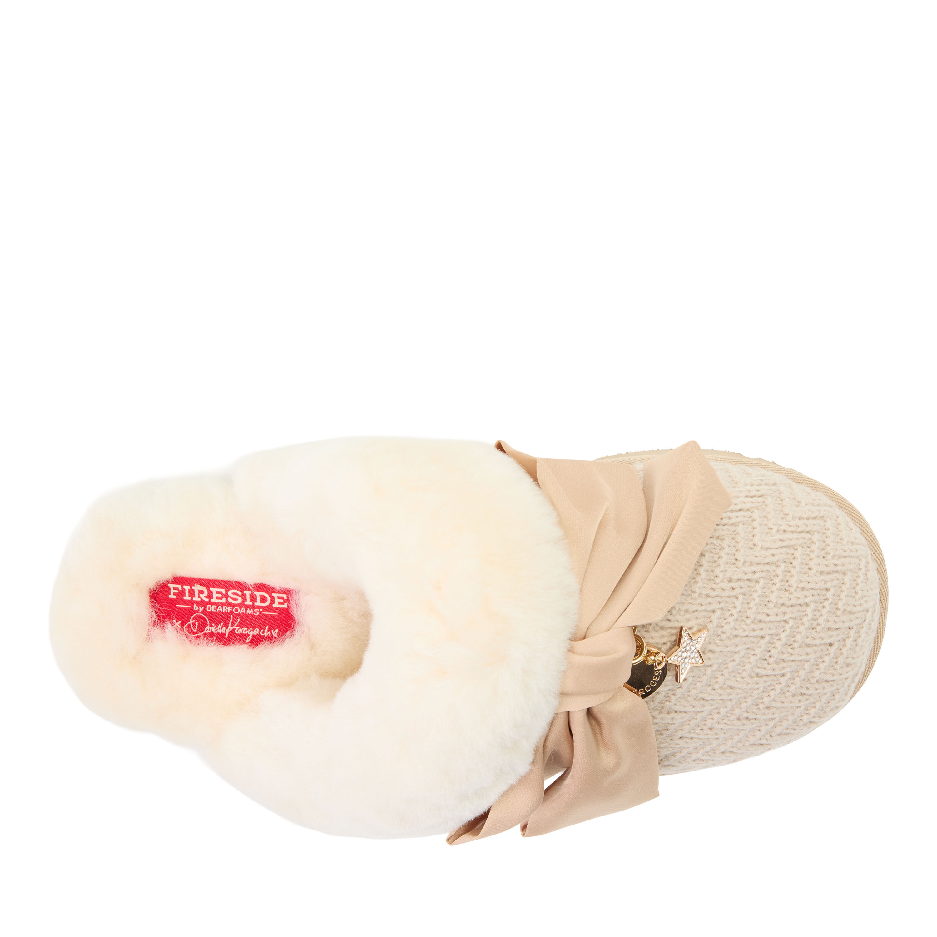Daniella Karagach&rsquo;s Women's Fireside Knit Shearling Scuff