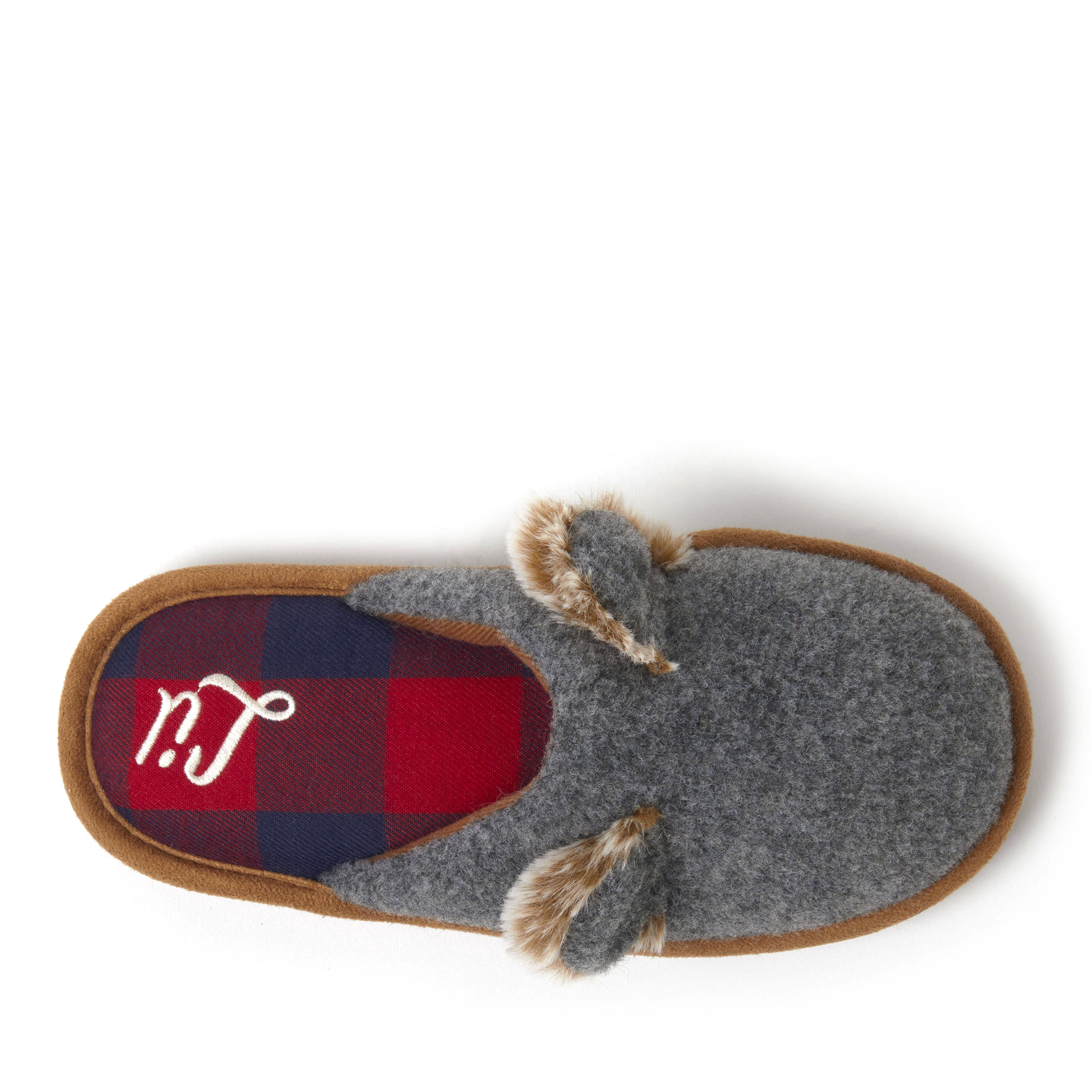 Kid's Family Scuff with Lil Bear Embroidery