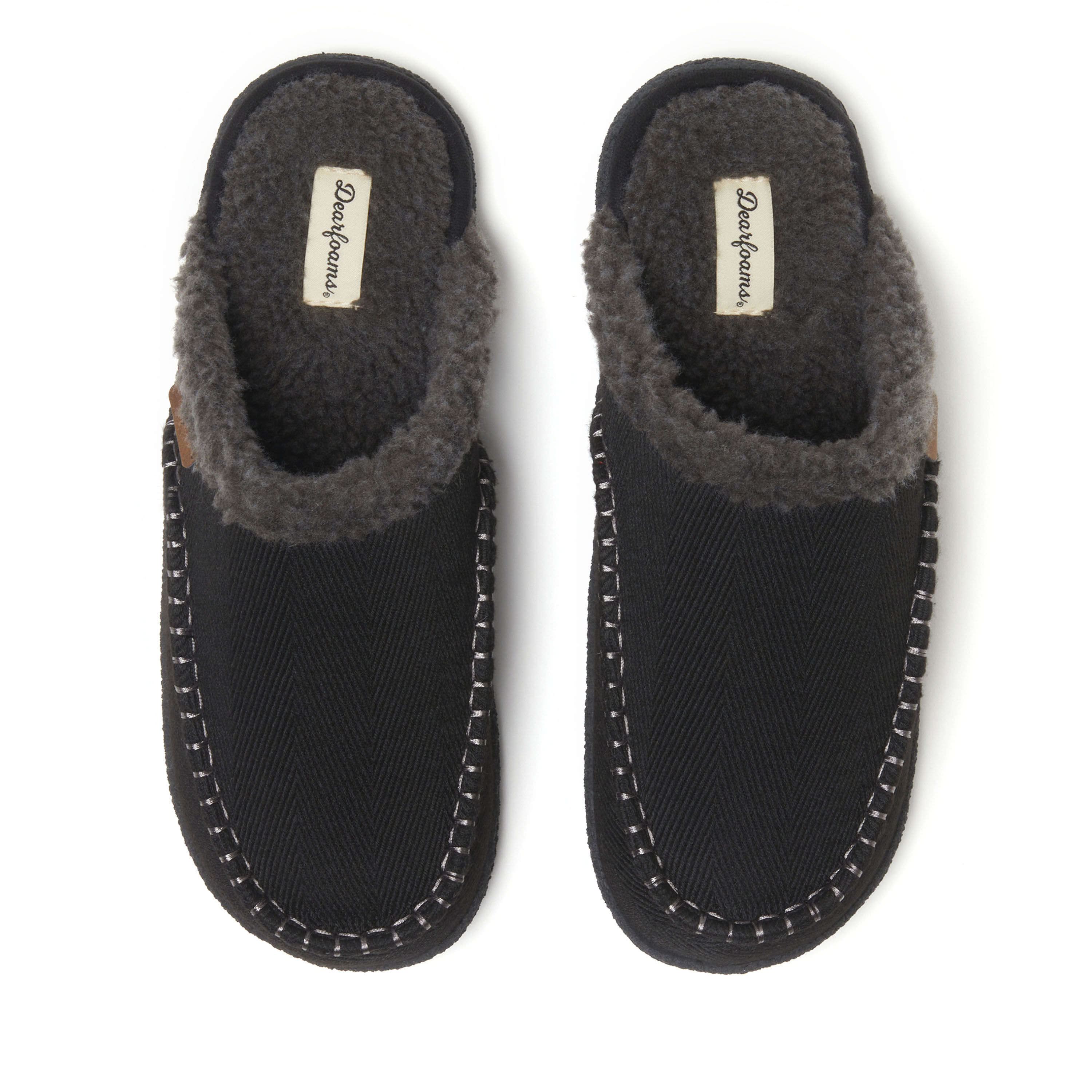 Dearfoams Mens Slippers Size Small Dearfoams Men's Memory Foam