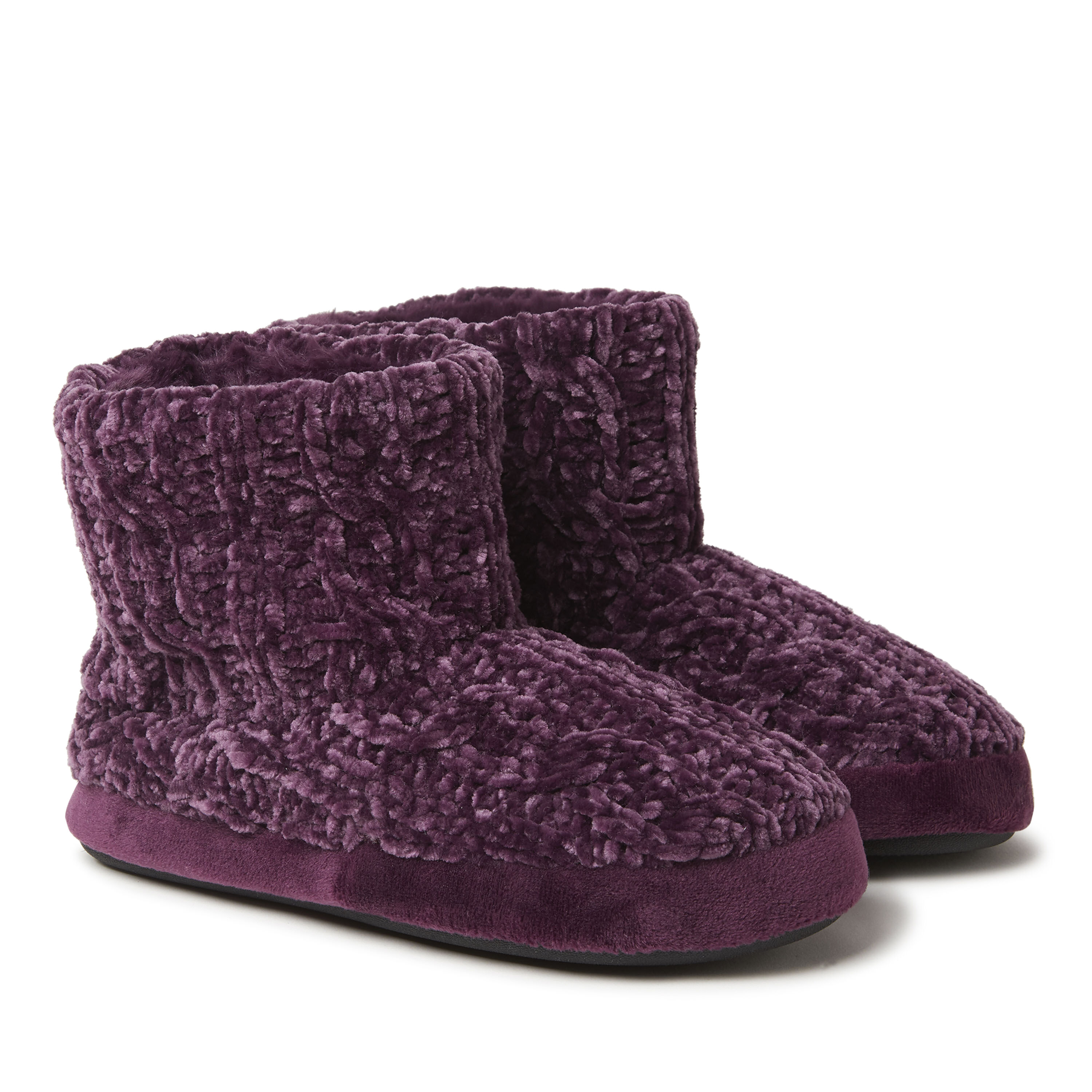 Women's Leah Marled Chenille Knit Bootie Slipper