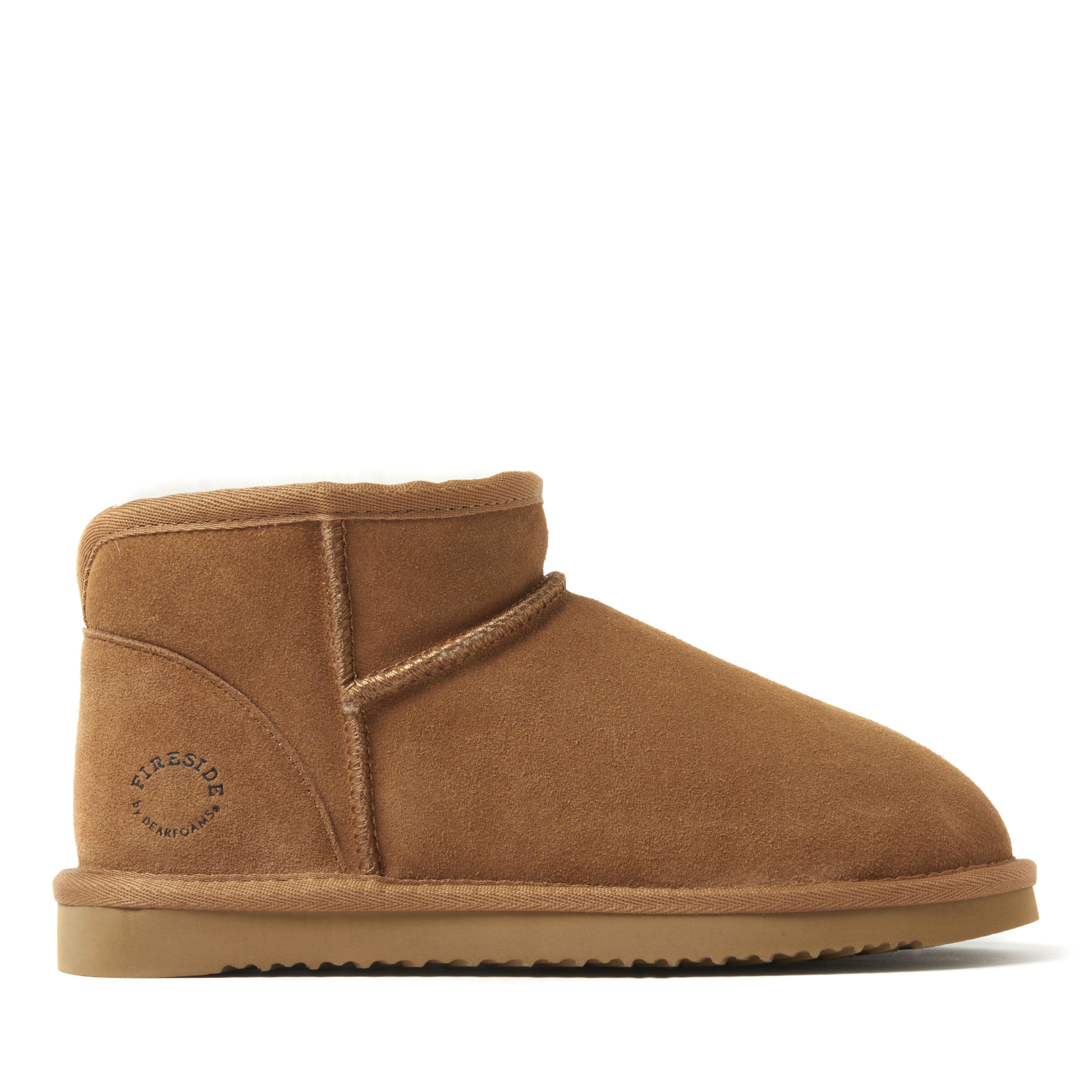 Women's Fireside by Dearfoams Riverland Genuine Shearling Micro Bootie
