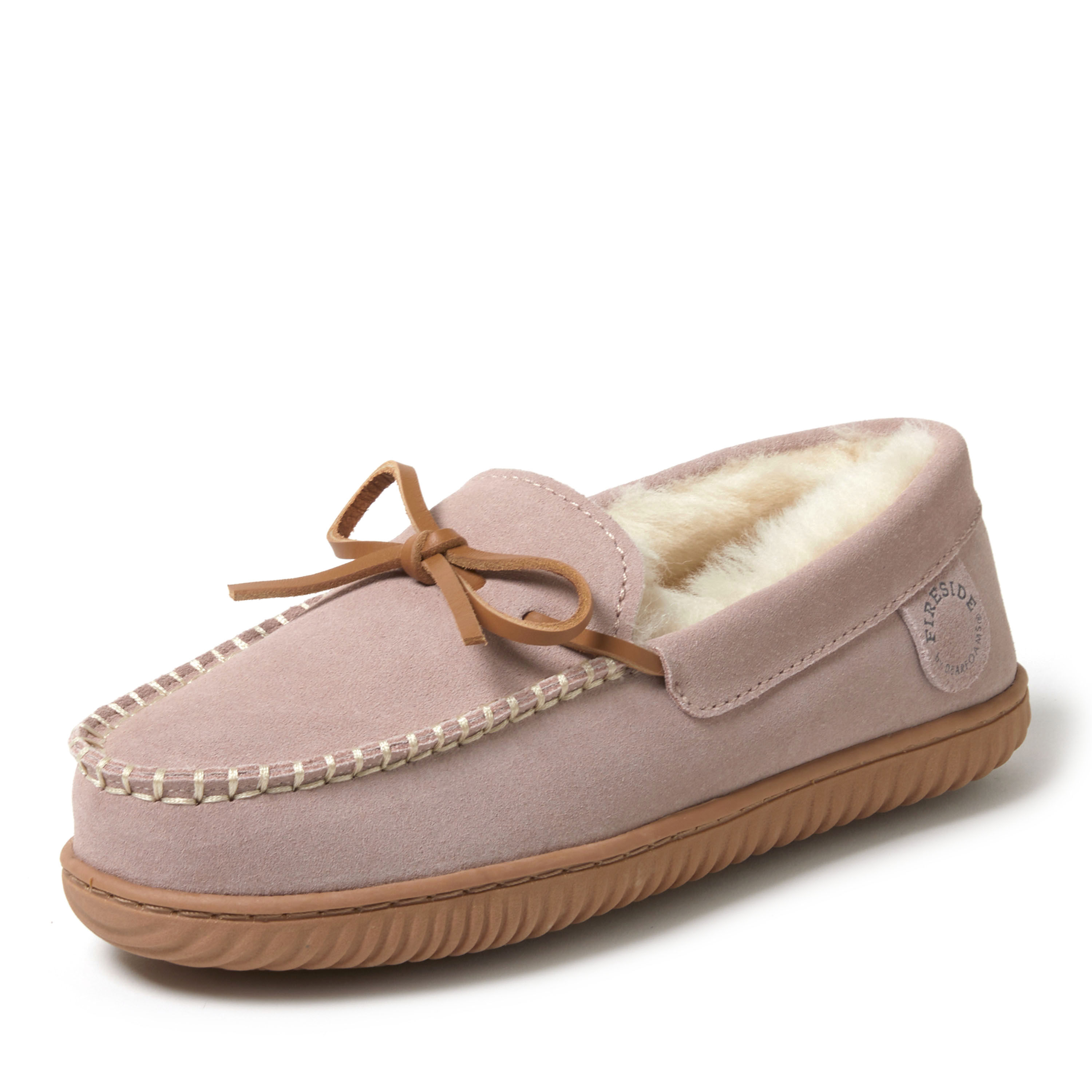 Women's Fireside by Dearfoams Alice Springs Genuine Shearling Moccasin