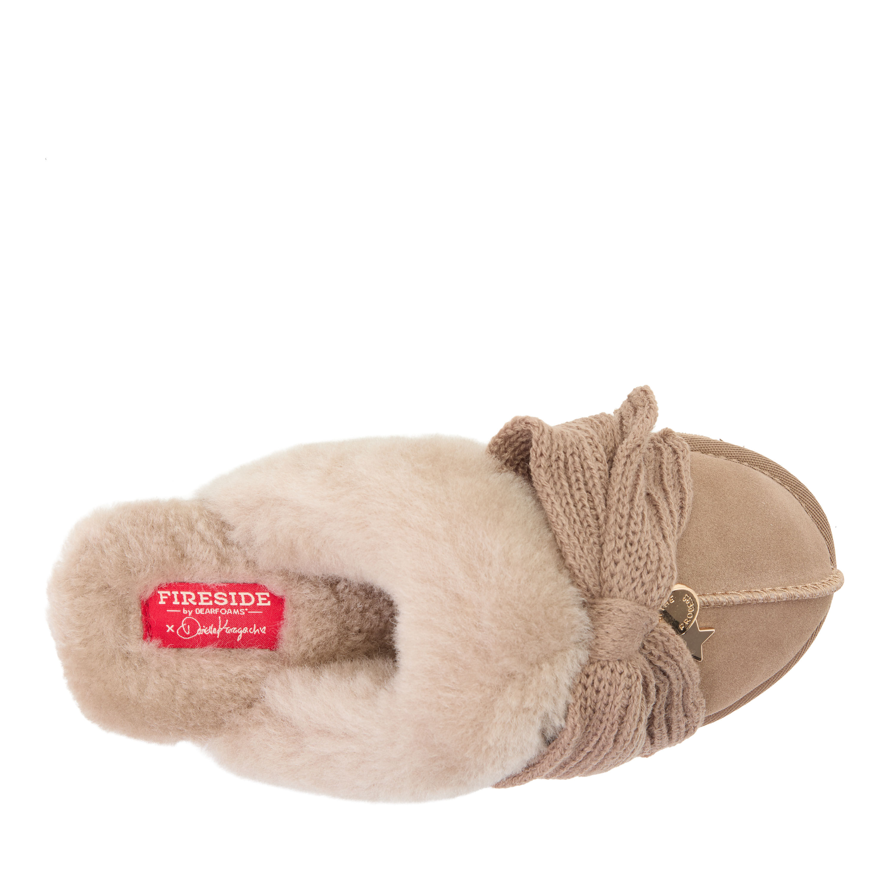 Daniella Karagach&rsquo;s Women's Fireside Suede Shearling Scuff