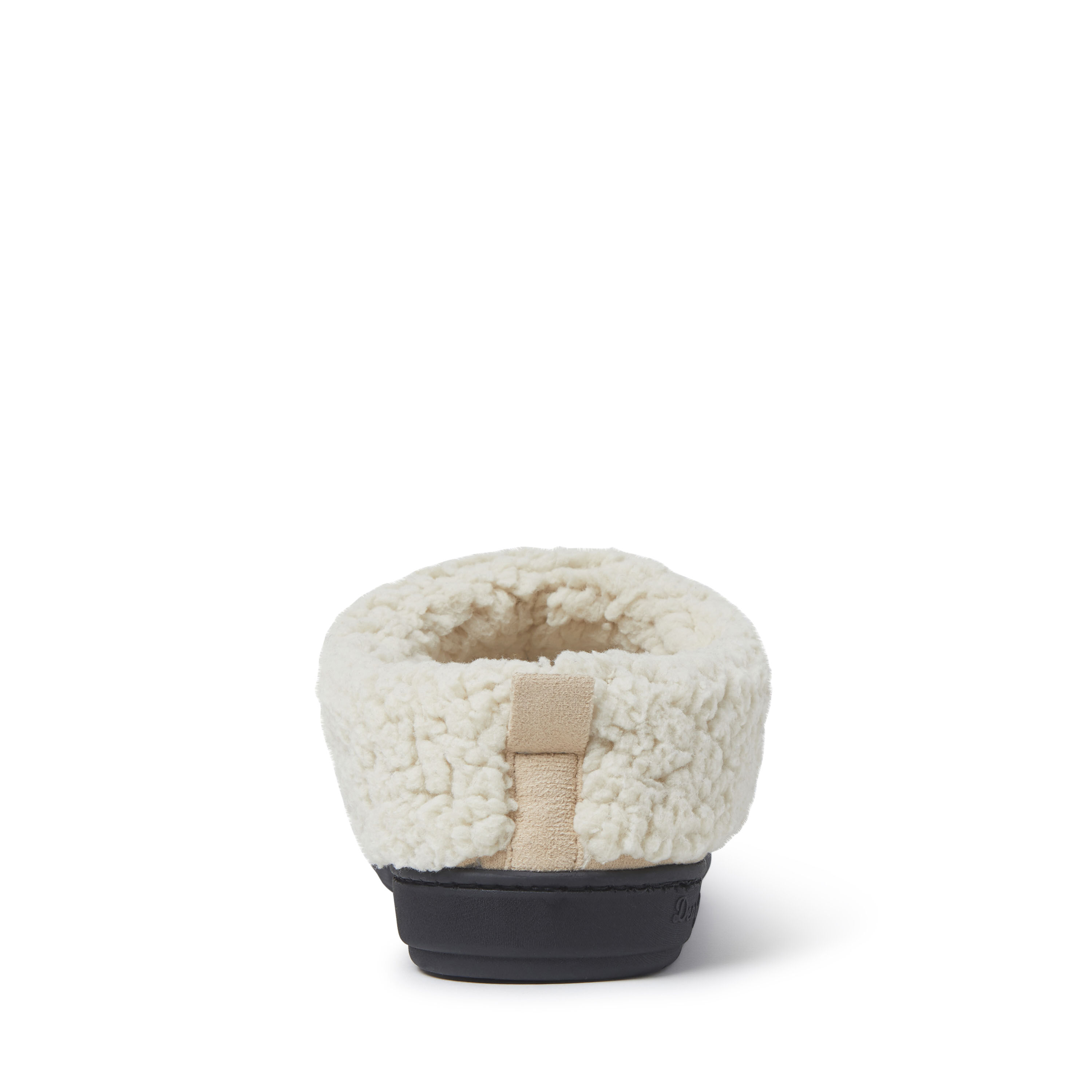 Women's Microsuede Clog Slipper with Whipstitch