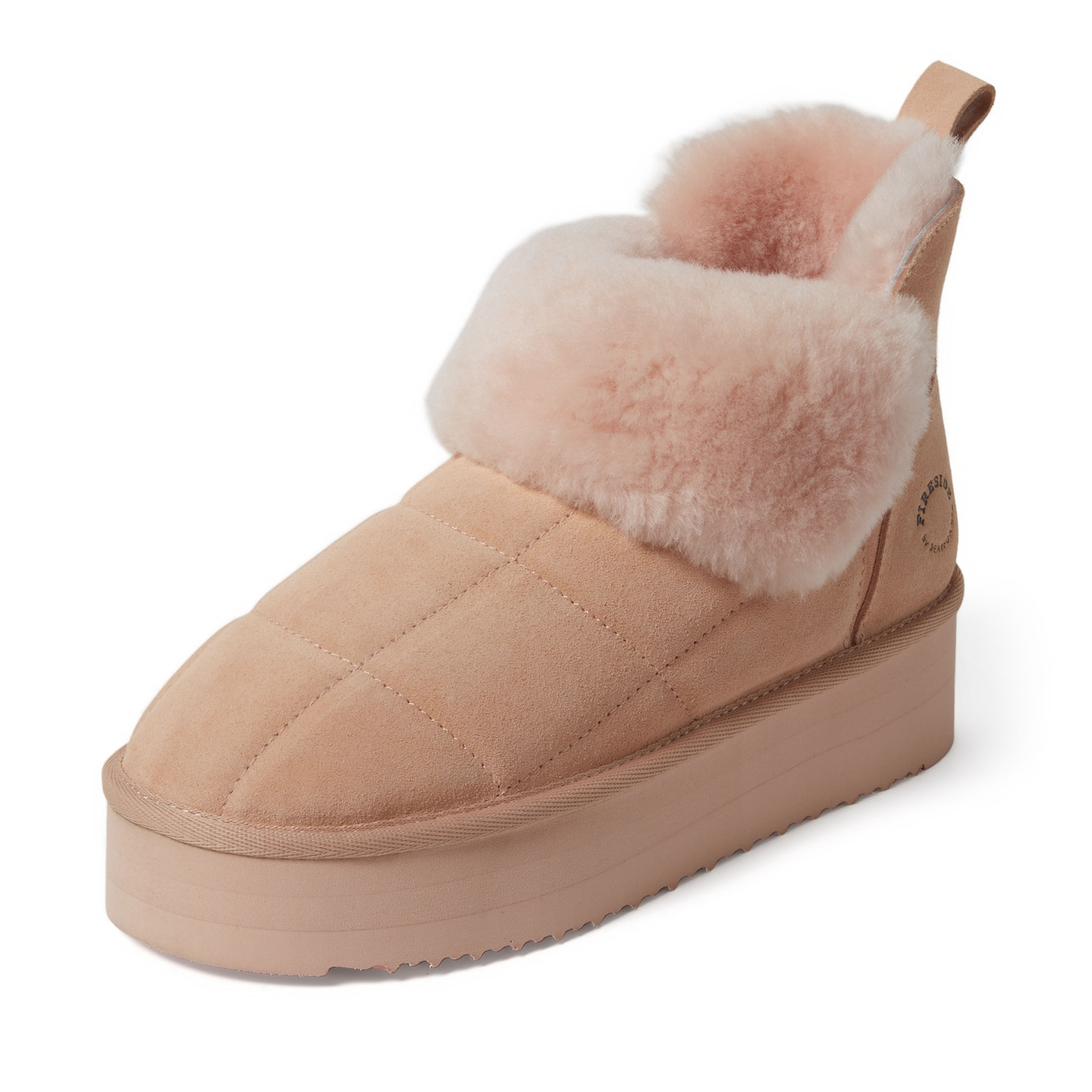 Women's Bayswater Genuine Shearling Quilted Platform Bootie