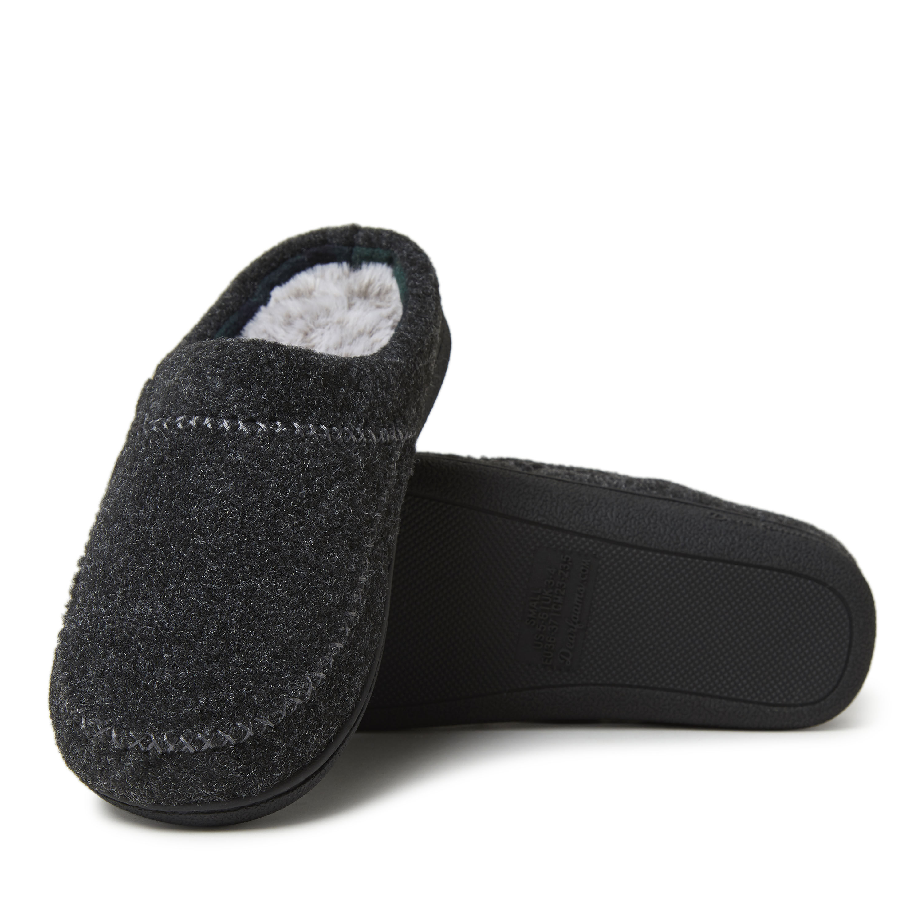 Women's Felted Wool X-Stitch Clog Slipper